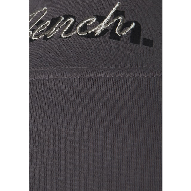 Bench. Loungewear Sweatjacke, (1 tlg.), mit bestickten Stehkragen,  Loungeanzug online bei
