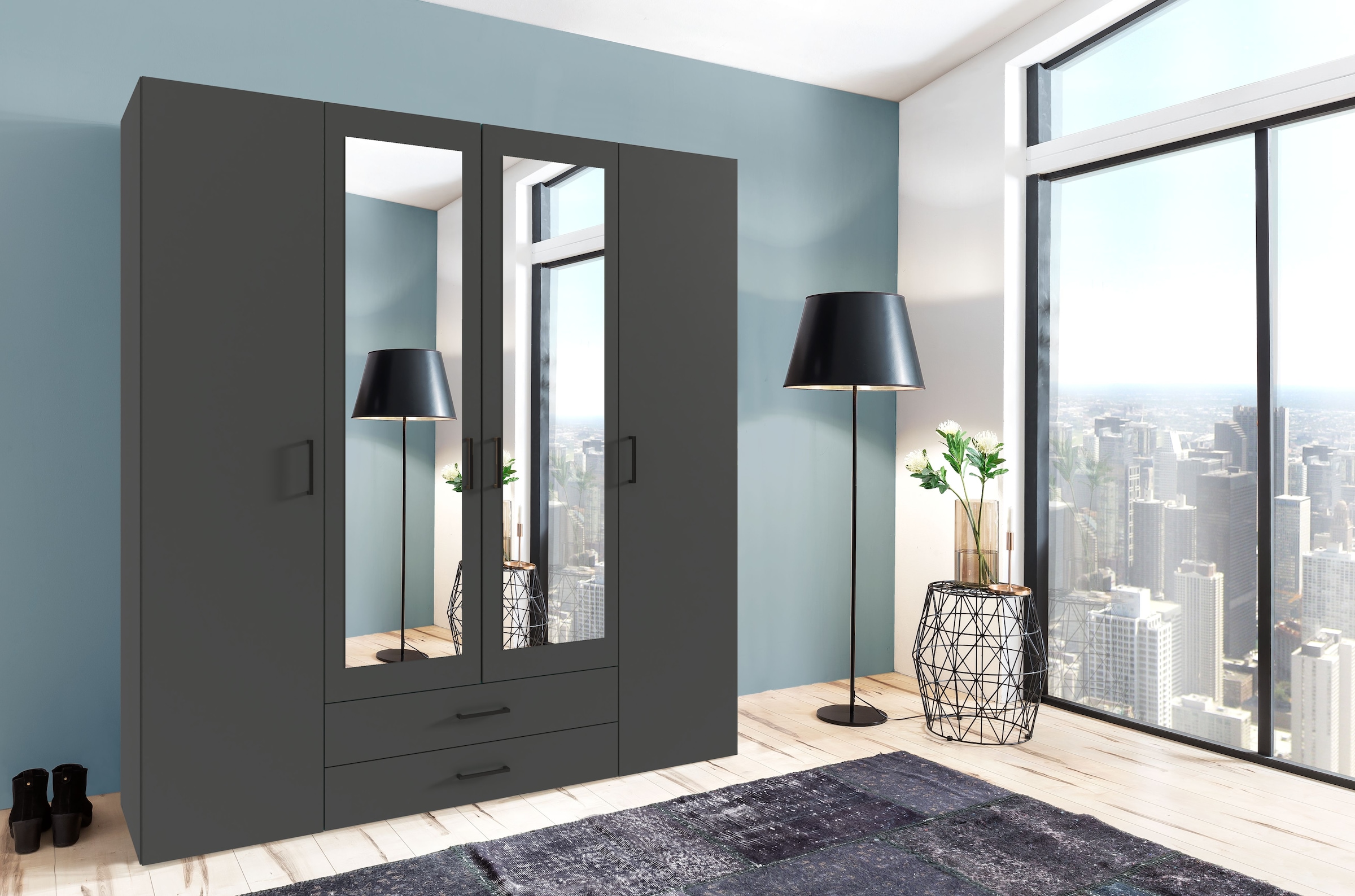 Wimex Drehtürenschrank »Mugano, 135 oder 180cm breit, 208 oder 236cm hoch, günstig online kaufen