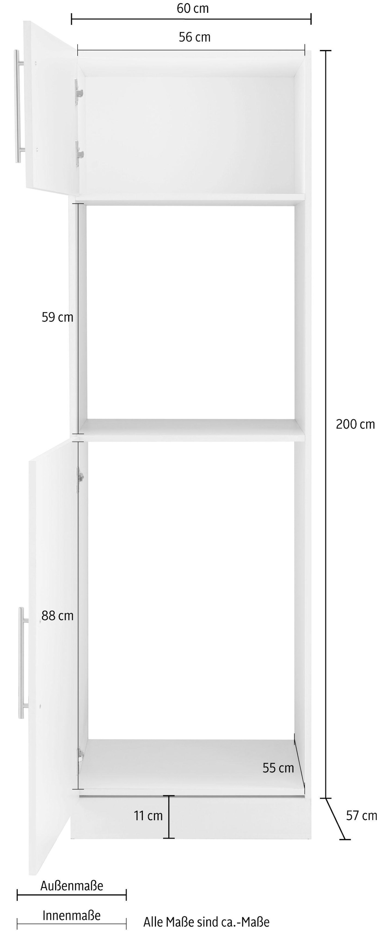 wiho Küchen Backofen/Kühlumbauschrank »Cali«, 60 cm breit auf Rechnung  kaufen