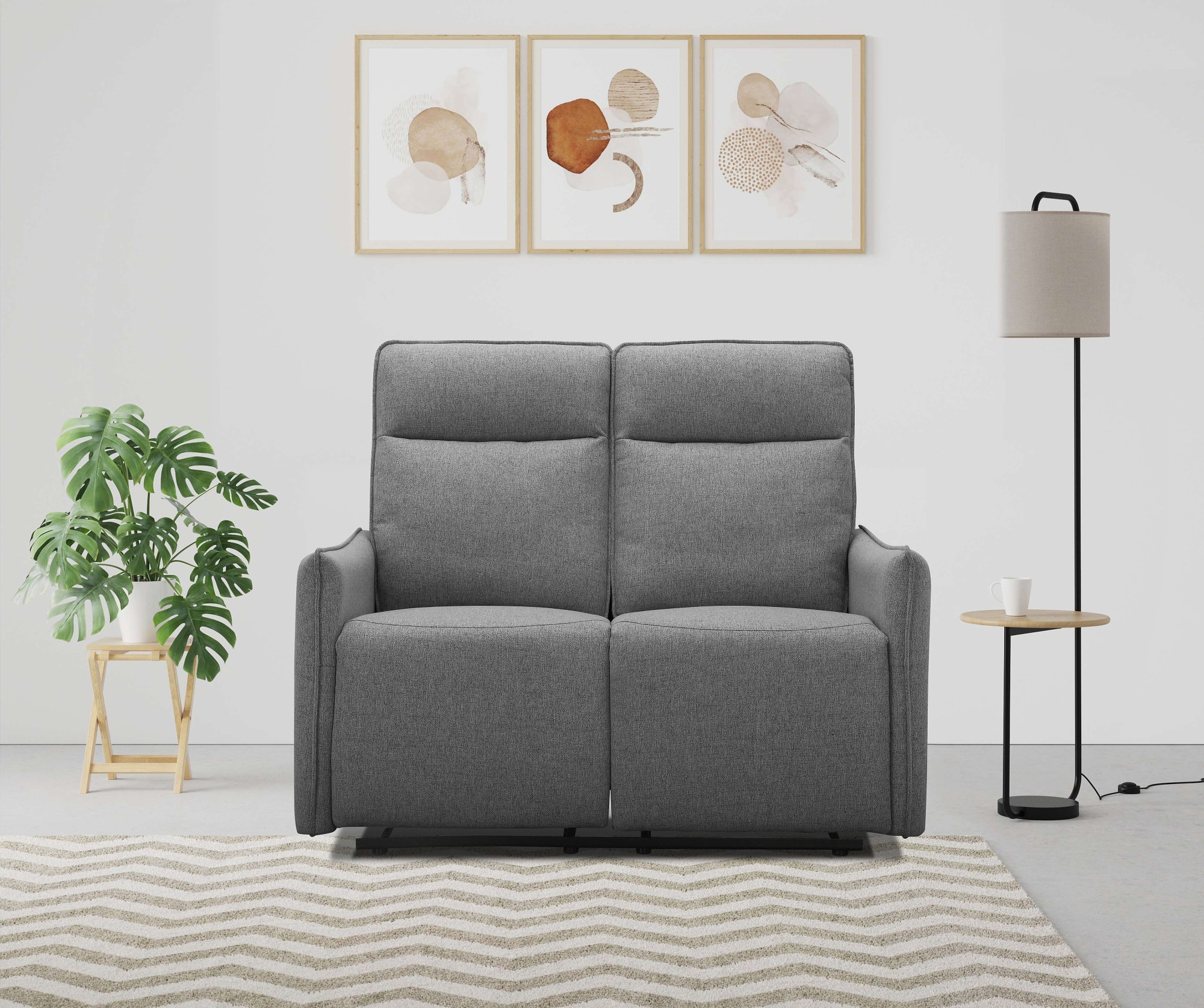 Dorel Home 2-Sitzer »Lugo, Kinosofa Mit Reclinerfunktion In Kunstleder Und Webstoff« Mit Manueller Relaxfunktion In Beiden Sitzen