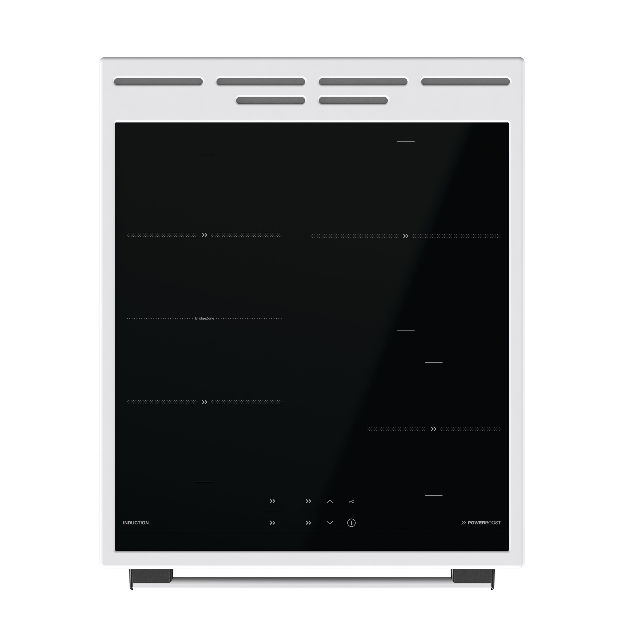 GORENJE Induktions-Standherd »GEIT5C60WPG« mit 1-fach-Teleskopauszug Aqua Clean 1 Stk. tlg. Pizzafunktion mit 275 °C – perfekt für Pizza, Focaccia und mehr!