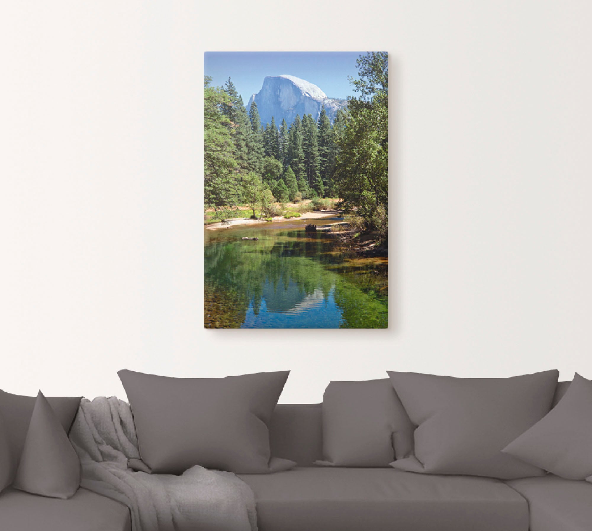 Artland Wandbild »Yosemite Valley Half Dome River of Mercy«, Gewässer, (1 S günstig online kaufen