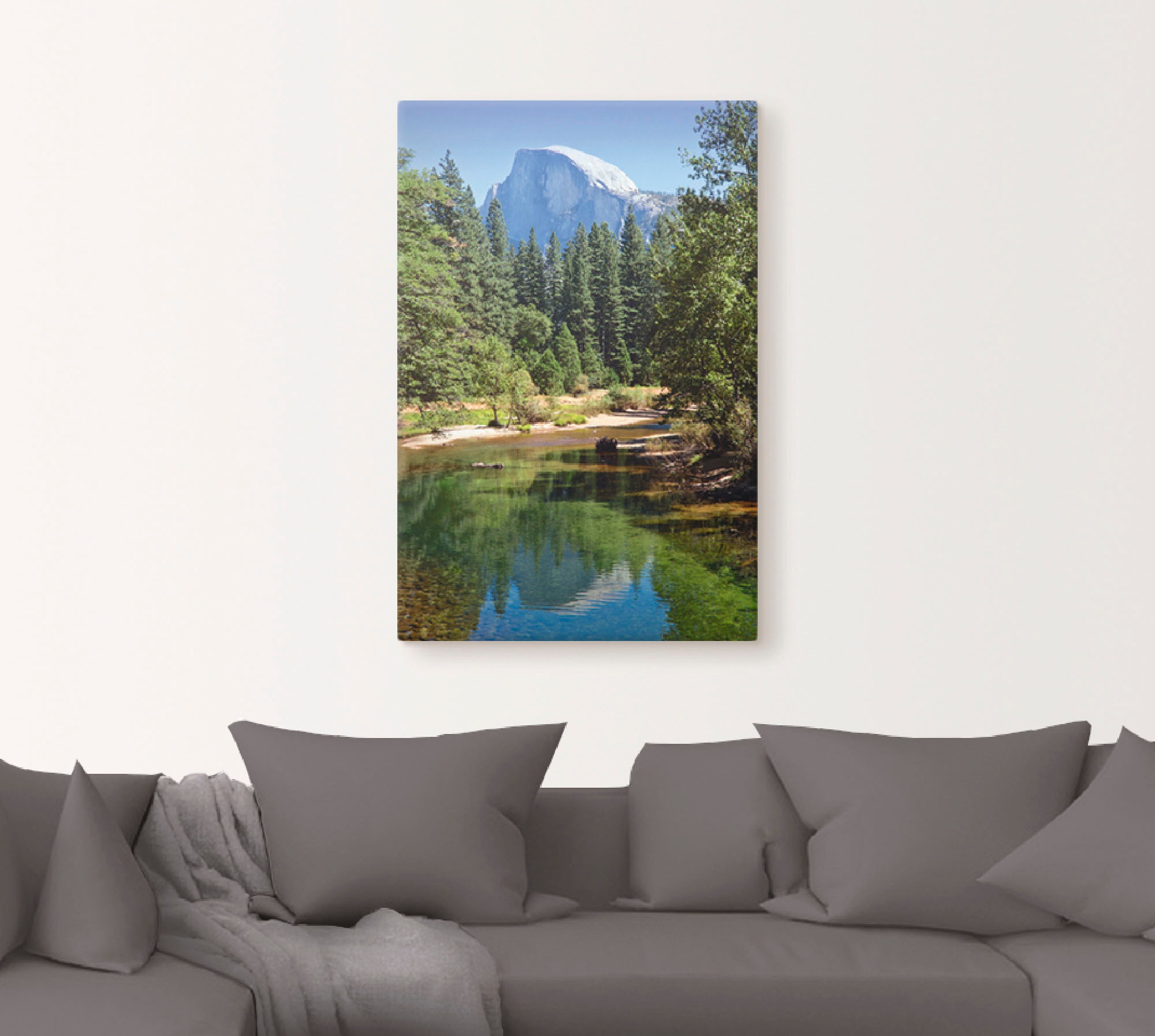 Artland Wandbild »Yosemite Valley Half Dome River of Mercy« Gewässer 1 Stk. günstig online kaufen