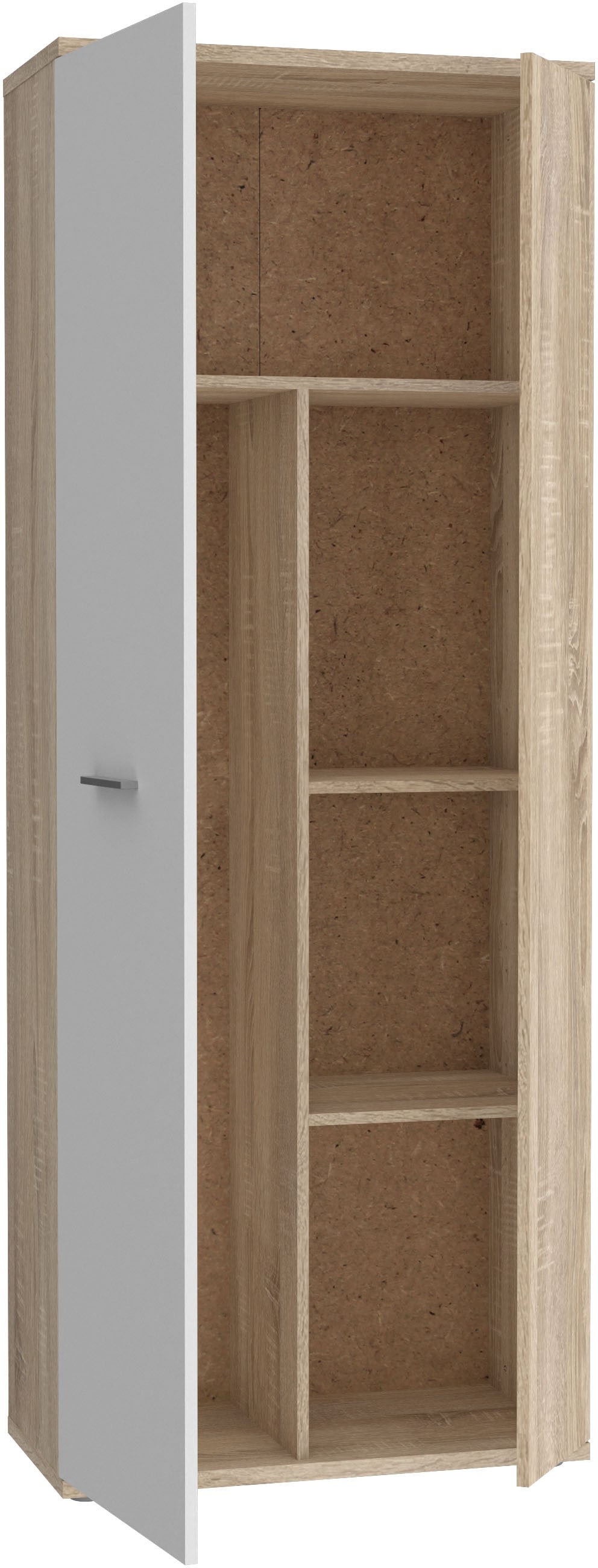FORTE Mehrzweckschrank »Platzsparend und kompakt, Stauraum« B/H/T 68,9/179,1/34,8 cm