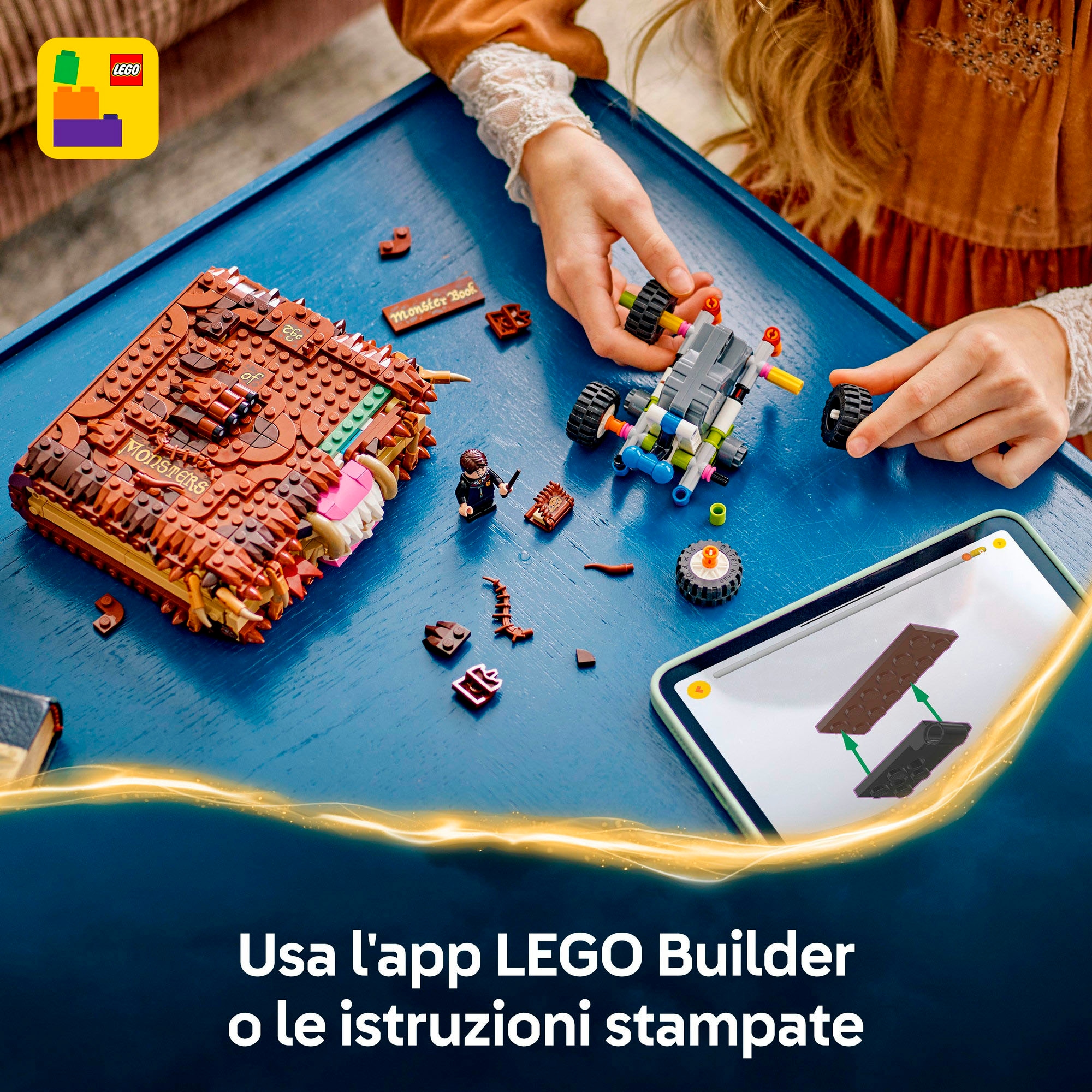 LEGO® Konstruktionsspielsteine »Beißendes Monsterbuch der Monster (76449), LEGO Harry Potter™«, (518 St.), Made in Europe