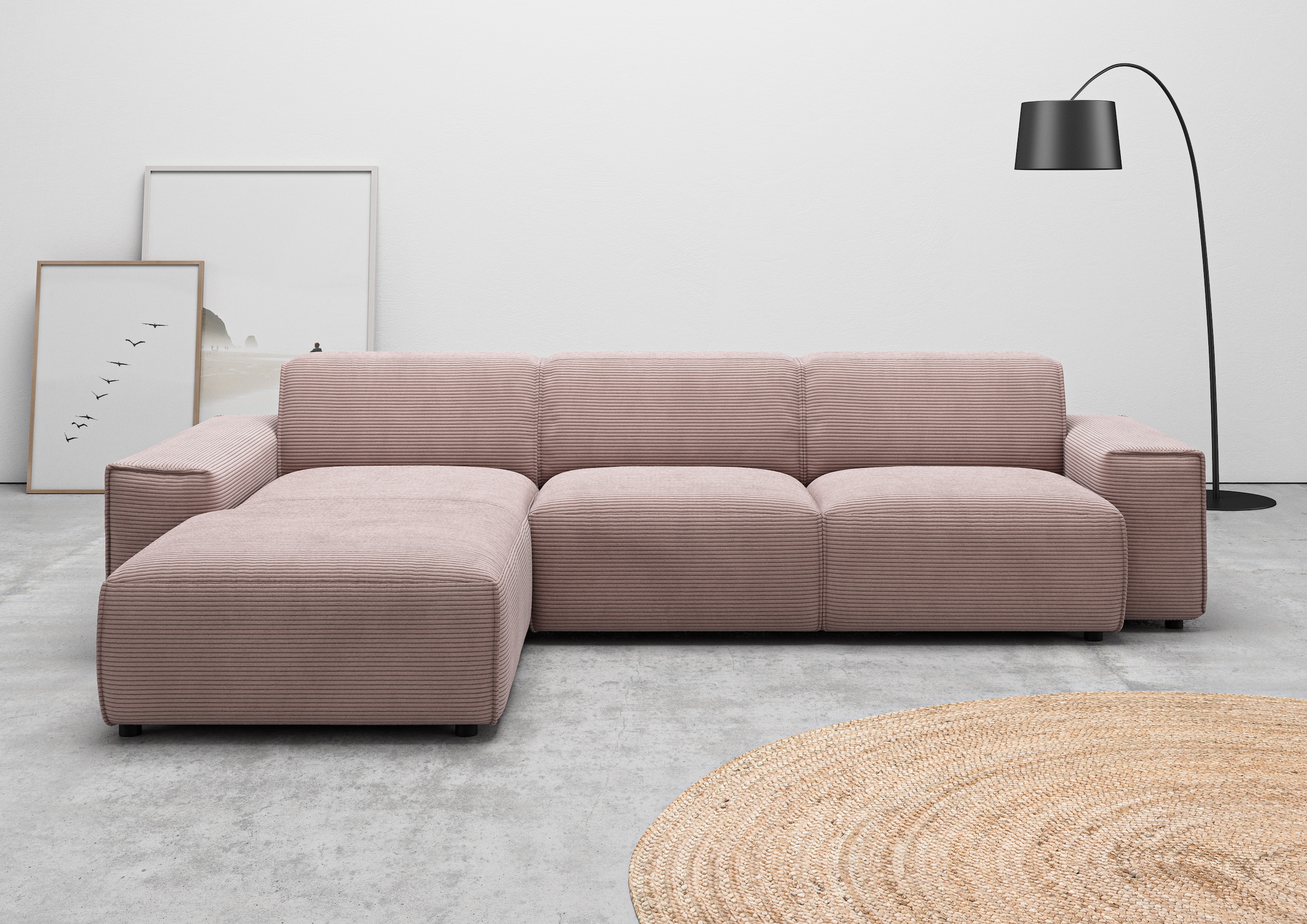 andas Ecksofa »Glimminge auch in Breitcord, Feincord, Bouclé + Easy care-Be günstig online kaufen