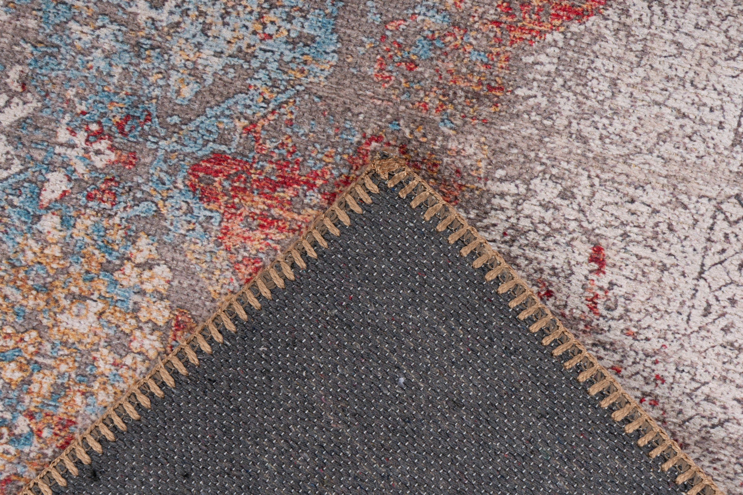 me gusta Teppich »Faye 125«, rechteckig, 6 mm Höhe, Flachgewebe, gedrucktes Motiv, Wohnzimmer, Esszimmer