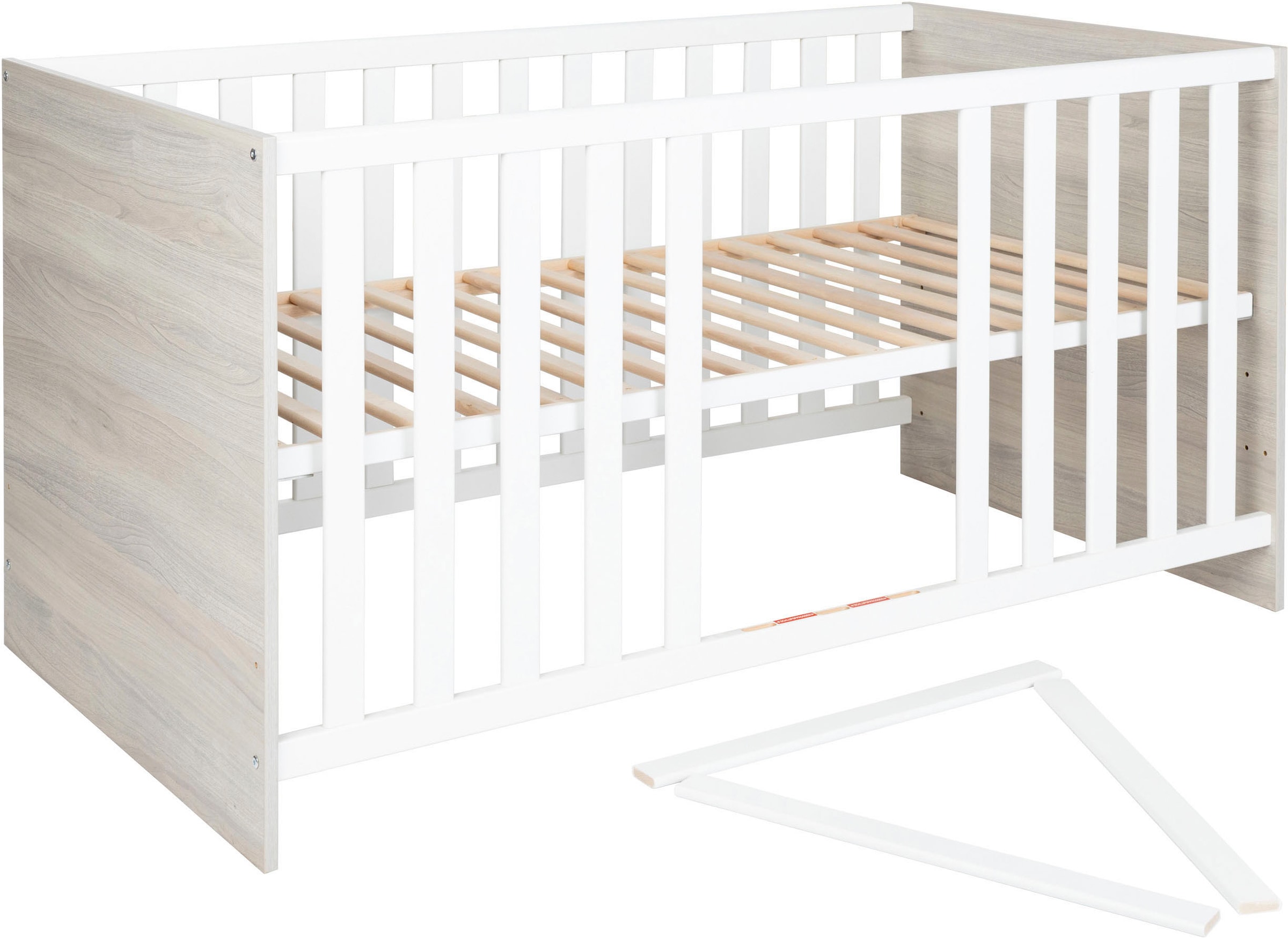 Lüttenhütt Babymöbel-Set »Geert«, (Spar-Set, 2 St., Kinderbett, Wickelkommode), mit Kinderbett und Wickelkommode; Made in Germany