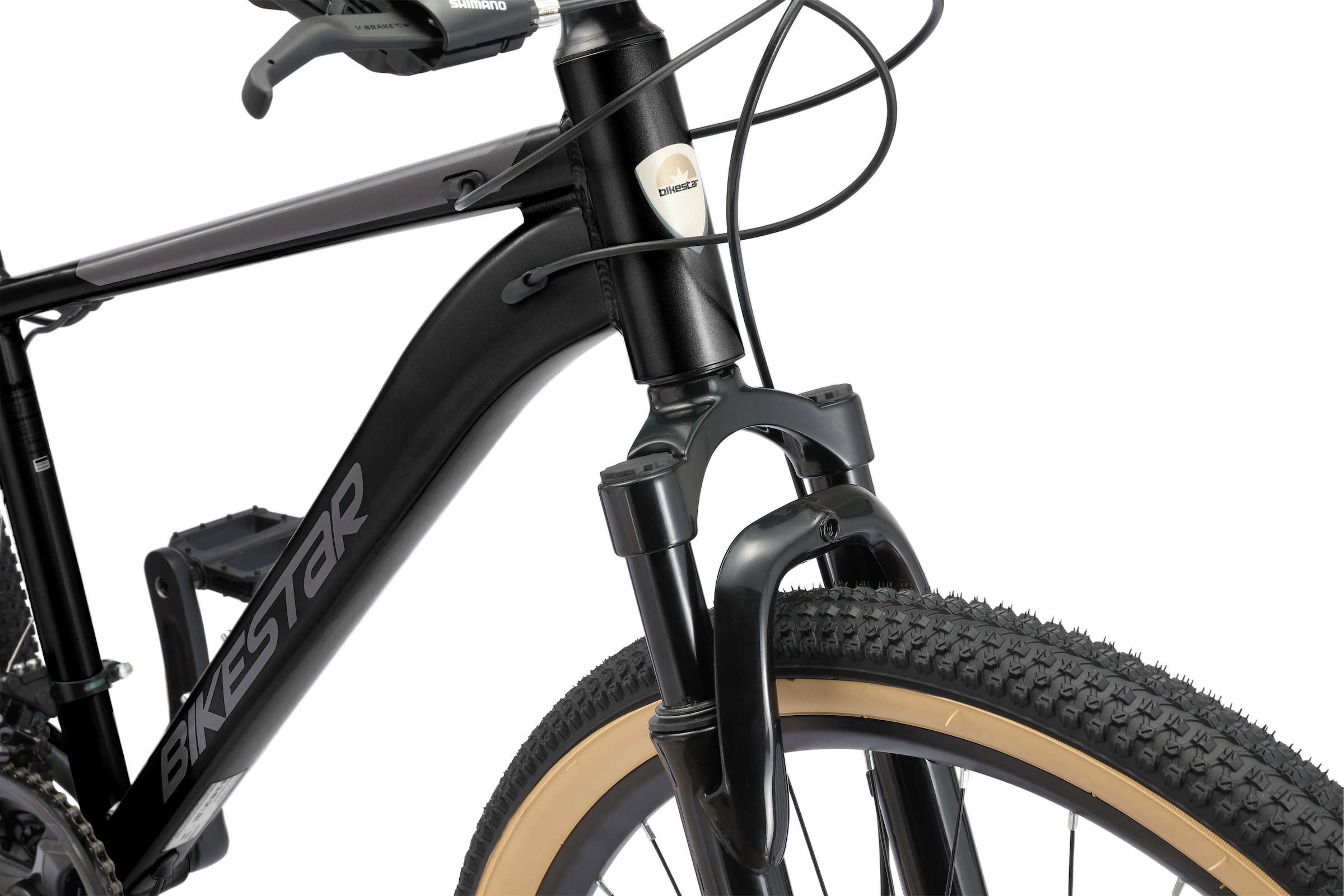 Bikestar Mountainbike 21 Gang Shimano RD-TY300 Schaltwerk Kettenschaltung für Damen und Herren, Kettenschaltung
