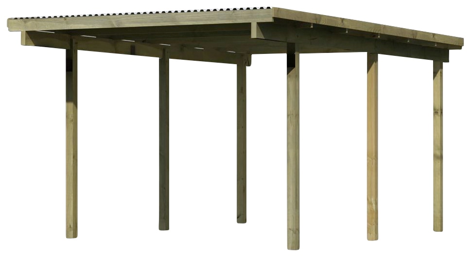 Karibu Einzelcarport »Eco 1«, Holz, 250 cm, braun