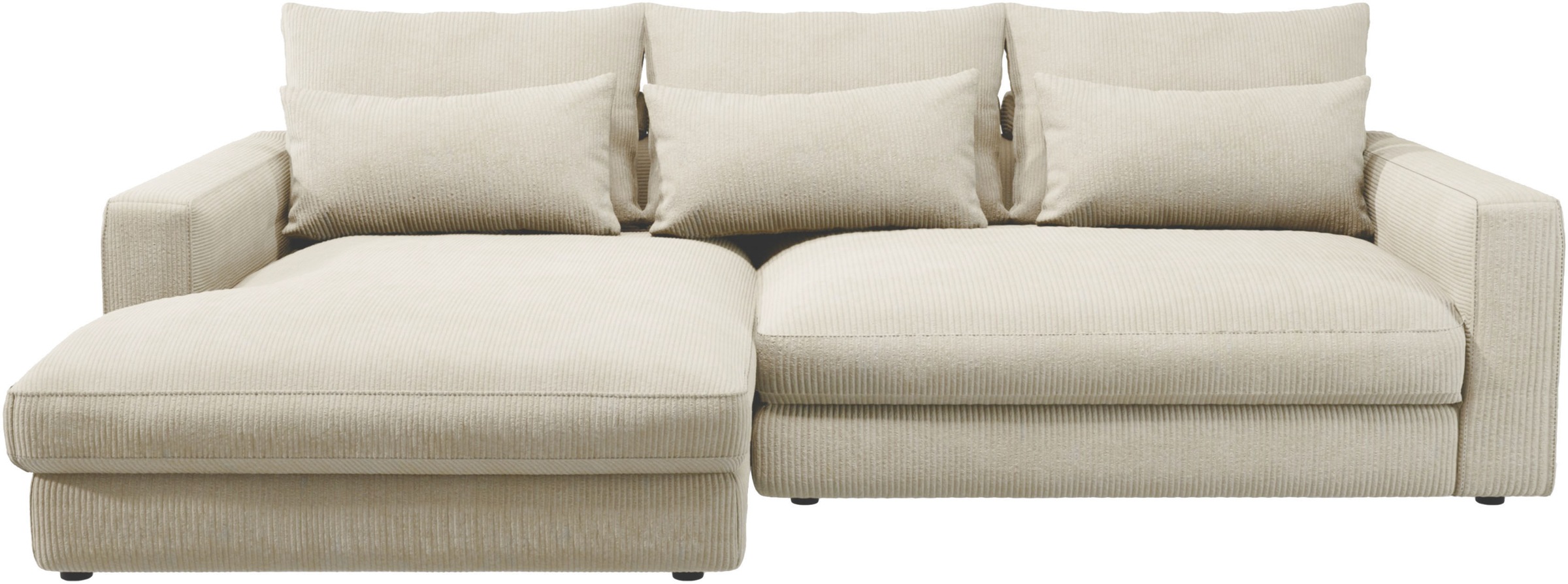 Home affaire Ecksofa »Darwin, viele Kissen, extra tiefe Sitzfläche, 271/89/ günstig online kaufen