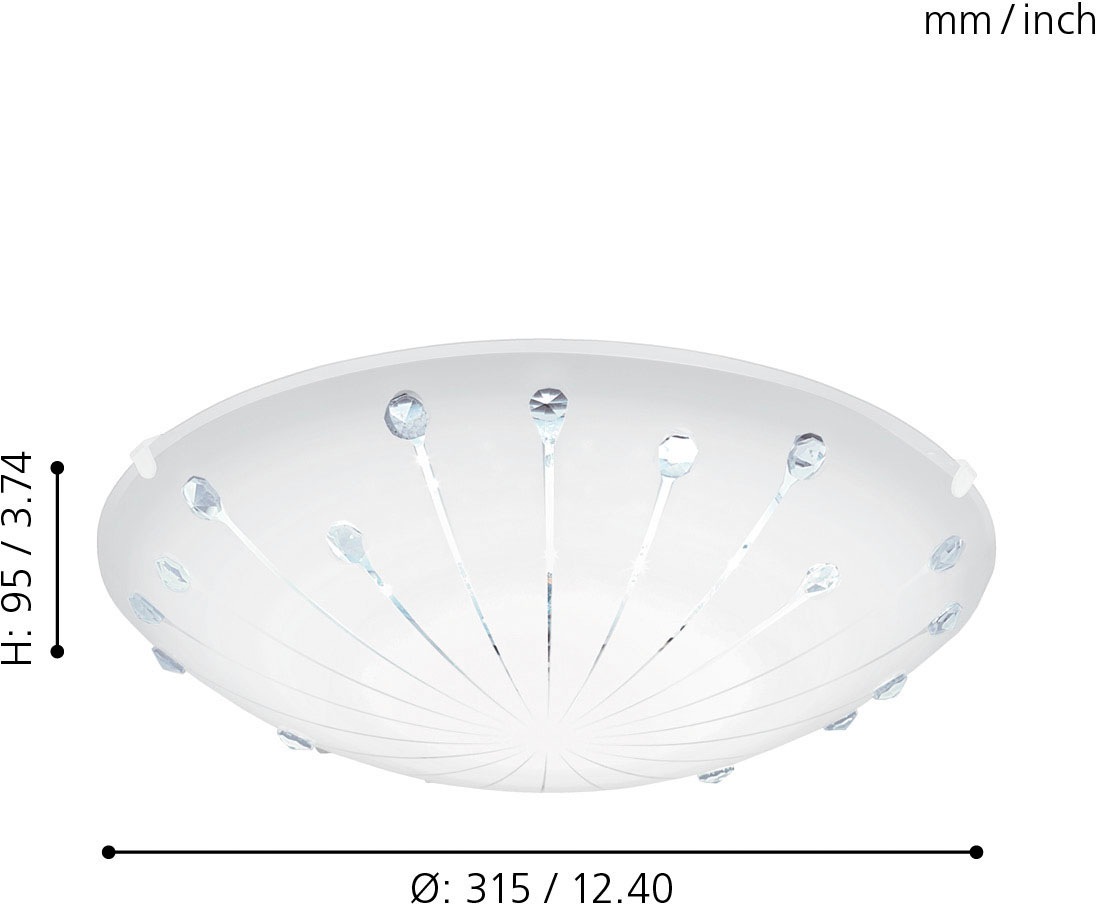 EGLO Deckenleuchte »MARGITTA 1«, 1 flammig, Leuchtmittel LED-Board   LED fe günstig online kaufen