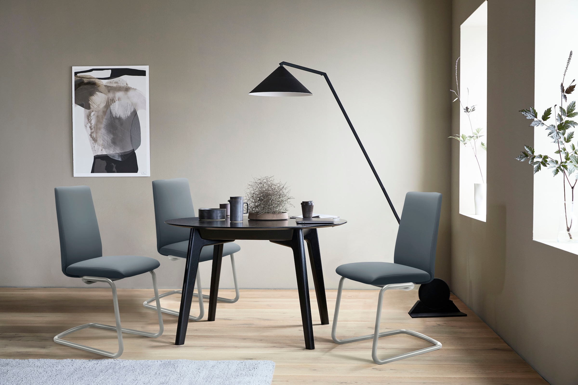 Stressless® Polsterstuhl »Laurel«, Leder BATICK, Low Back, Größe L, mit Beinen aus Stahl in Chrom matt