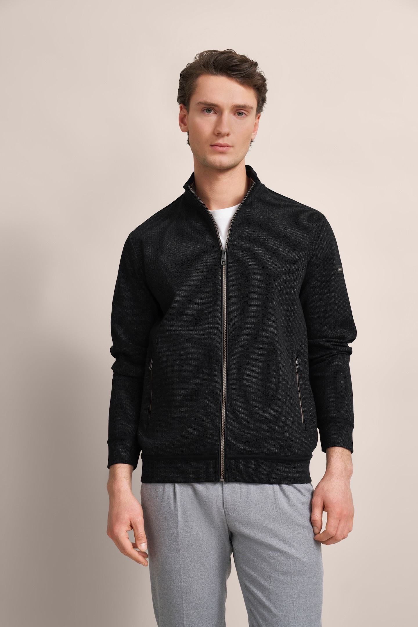 bugatti Sweatjacke, mit leichter Struktur