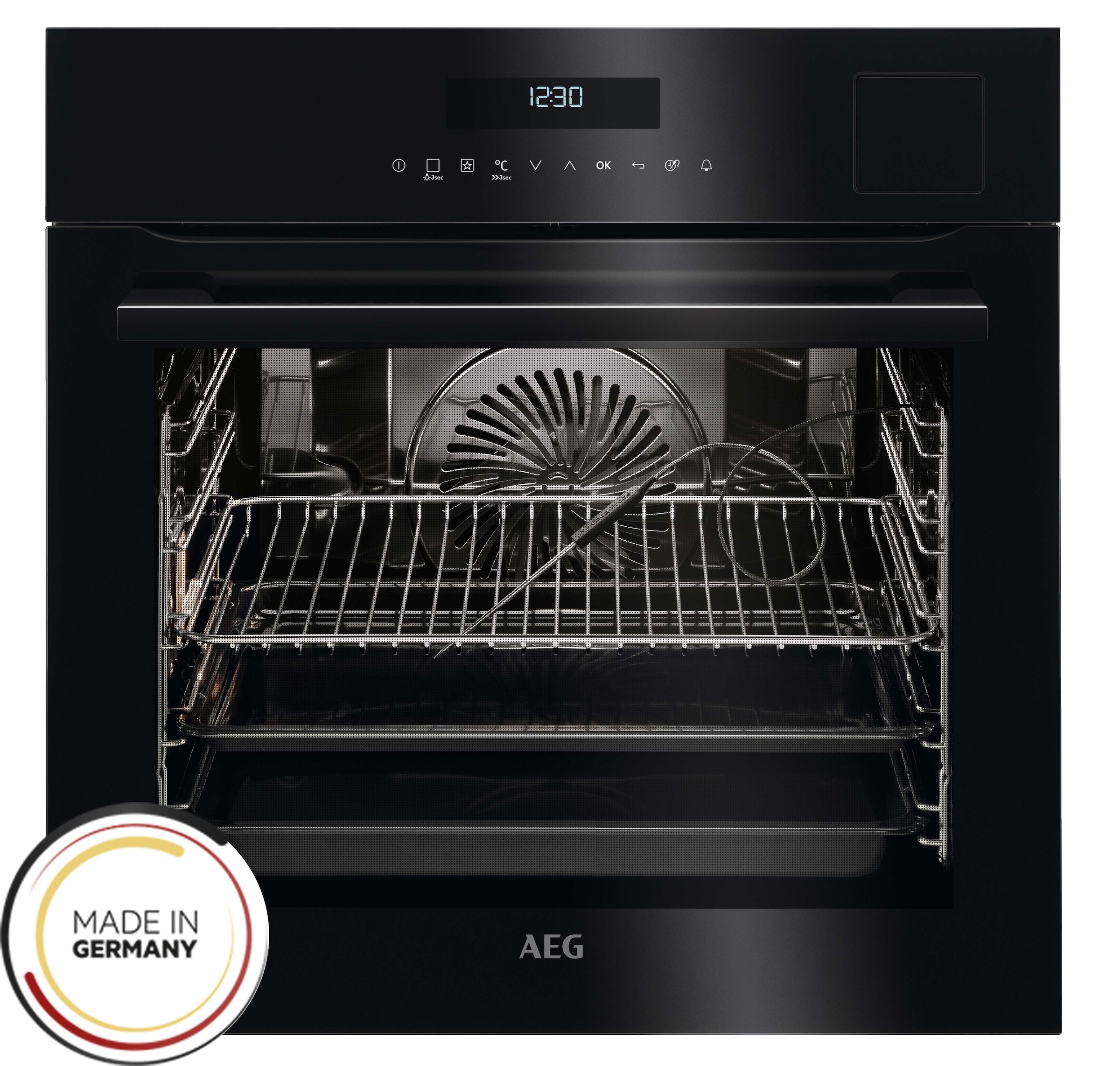 AEG Einbaubackofen Serie 9000 »BSE792220B«, mit Vollauszug, Steam Clean, SteamPro - Dampf- und Sous Vide-Garen, Kerntemperatursensor, Touch
