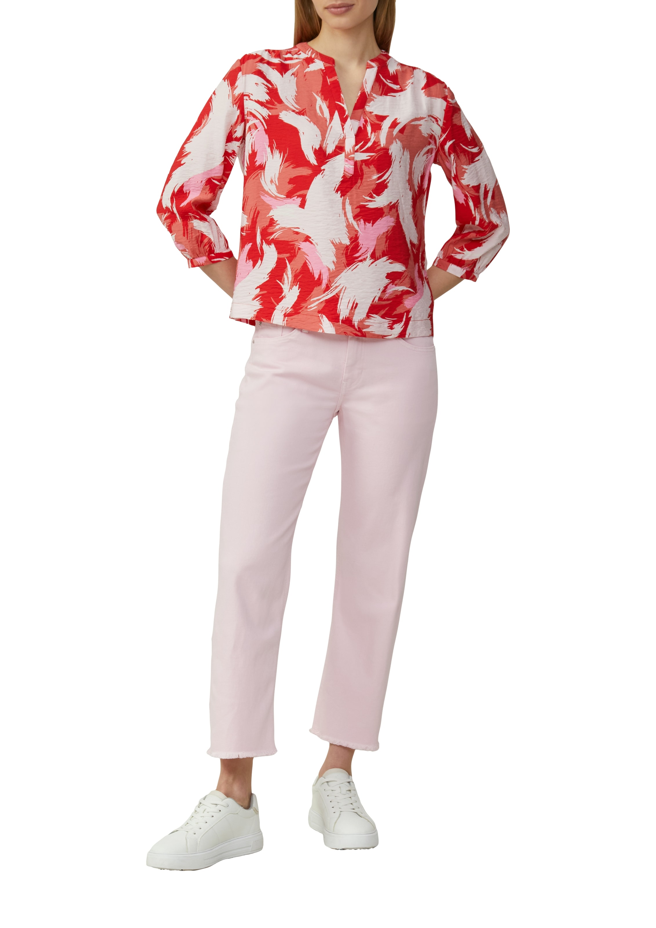 s.Oliver Hemdbluse, im Tunika-Stil und mit Muster