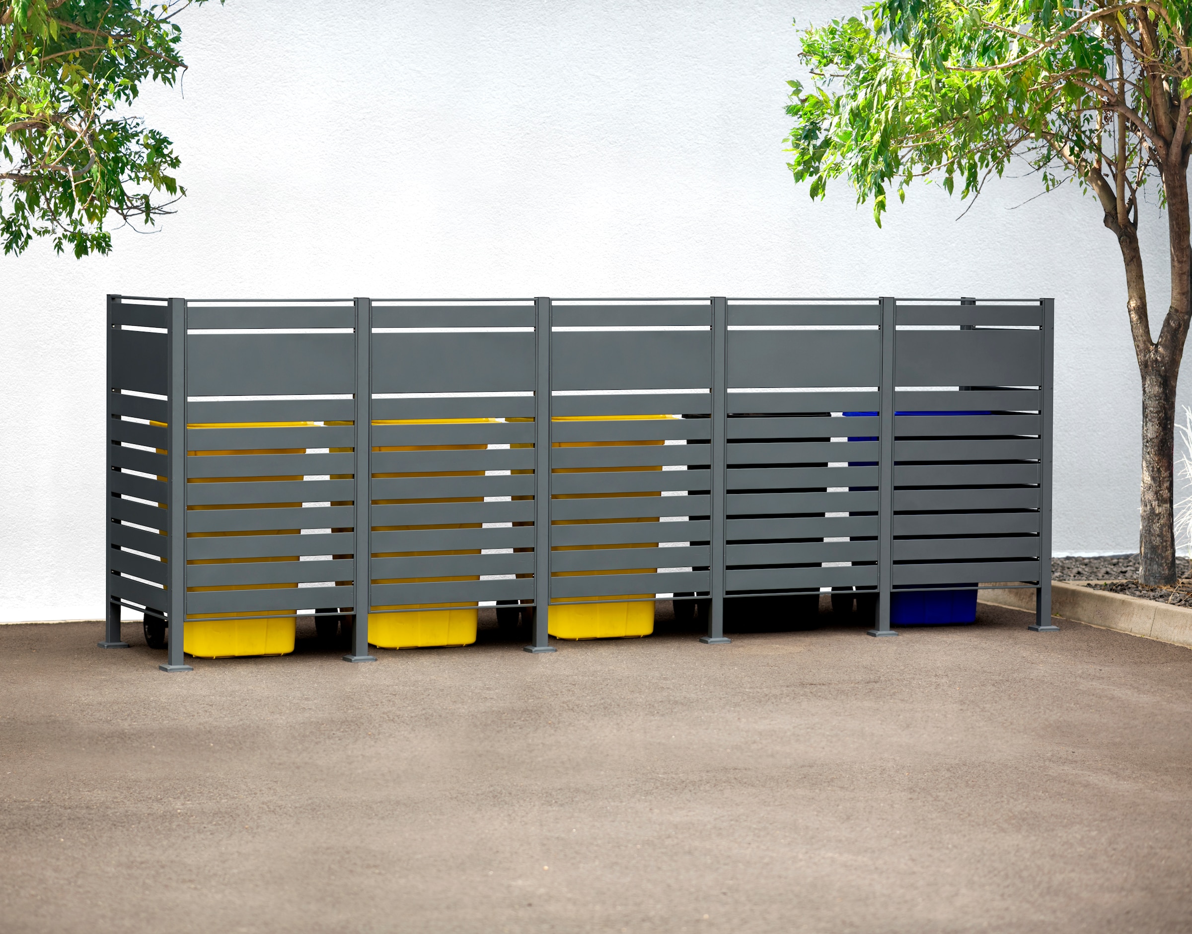 WESTMANN Mülltonnenbox »Planum«, Platz für 5 Mülltonnen je 240 L