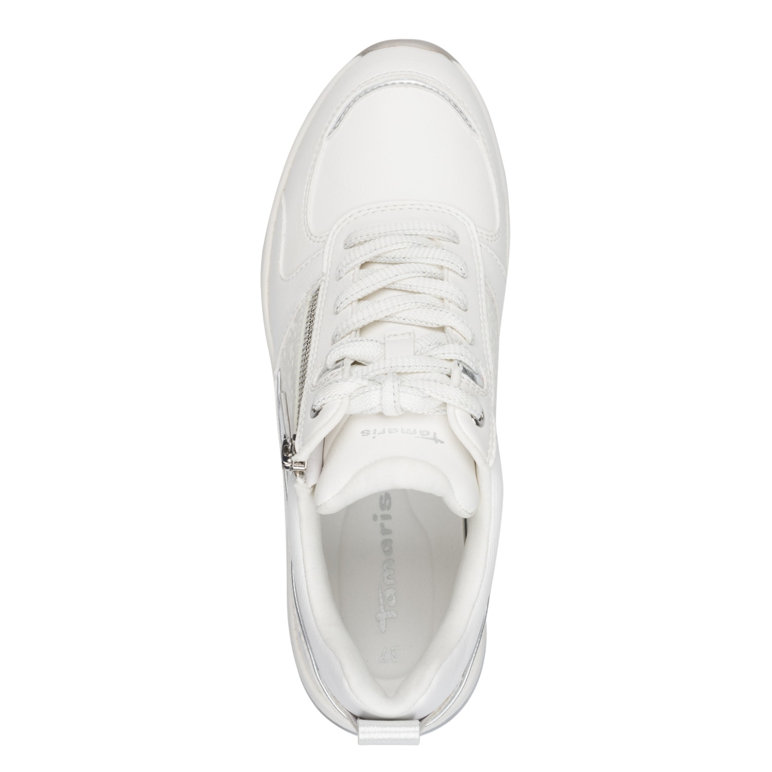 Tamaris Keilsneaker  Schnürschuh, Halbschuh, Freizeitschuh mit Außenreißverschluss