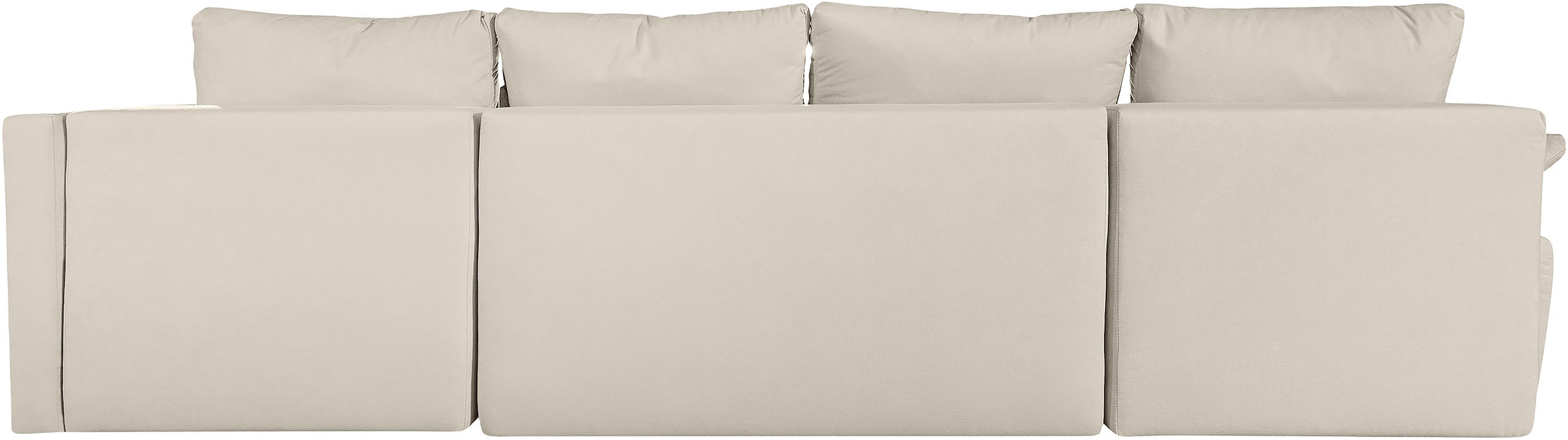 COLLECTION AB Wohnlandschaft »Funtastic U-Form, B:288 cm, Schlaffunktion, Bettkasten, auch in Cord« Schlaffunktion, Bonnelfederkern, Rückenkissen, Armteilverstellung