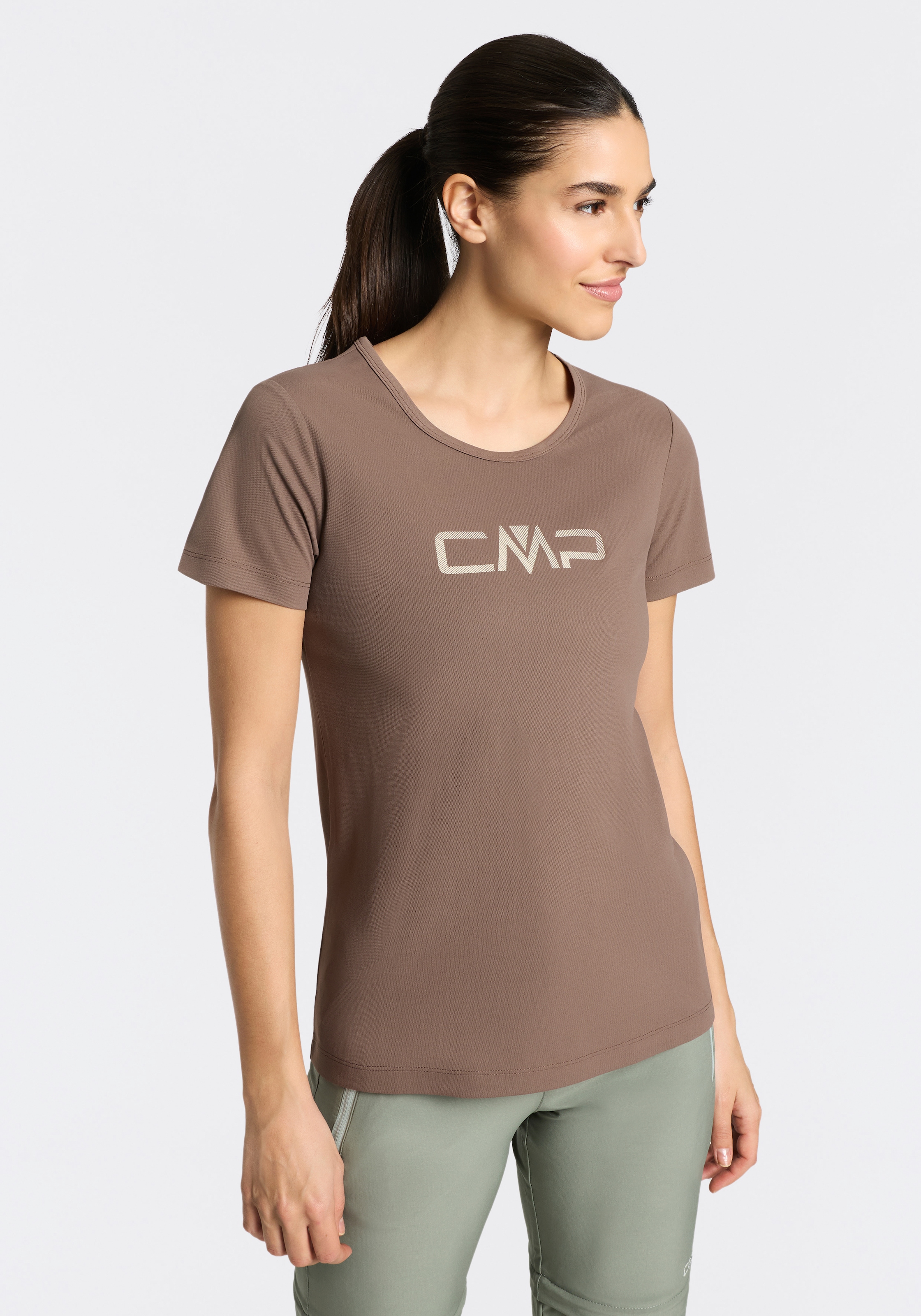 CMP Funktionsshirt »WOMAN CO T-SHIRT« Kurzarm, Rundhalsausschnitt, für Wandern und sportliche Aktivitäten