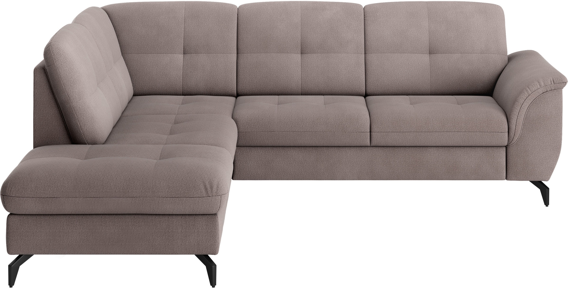 sit&more Ecksofa »Zora L-Form«, wahlweise mit Bettfunktion und Bettkasten