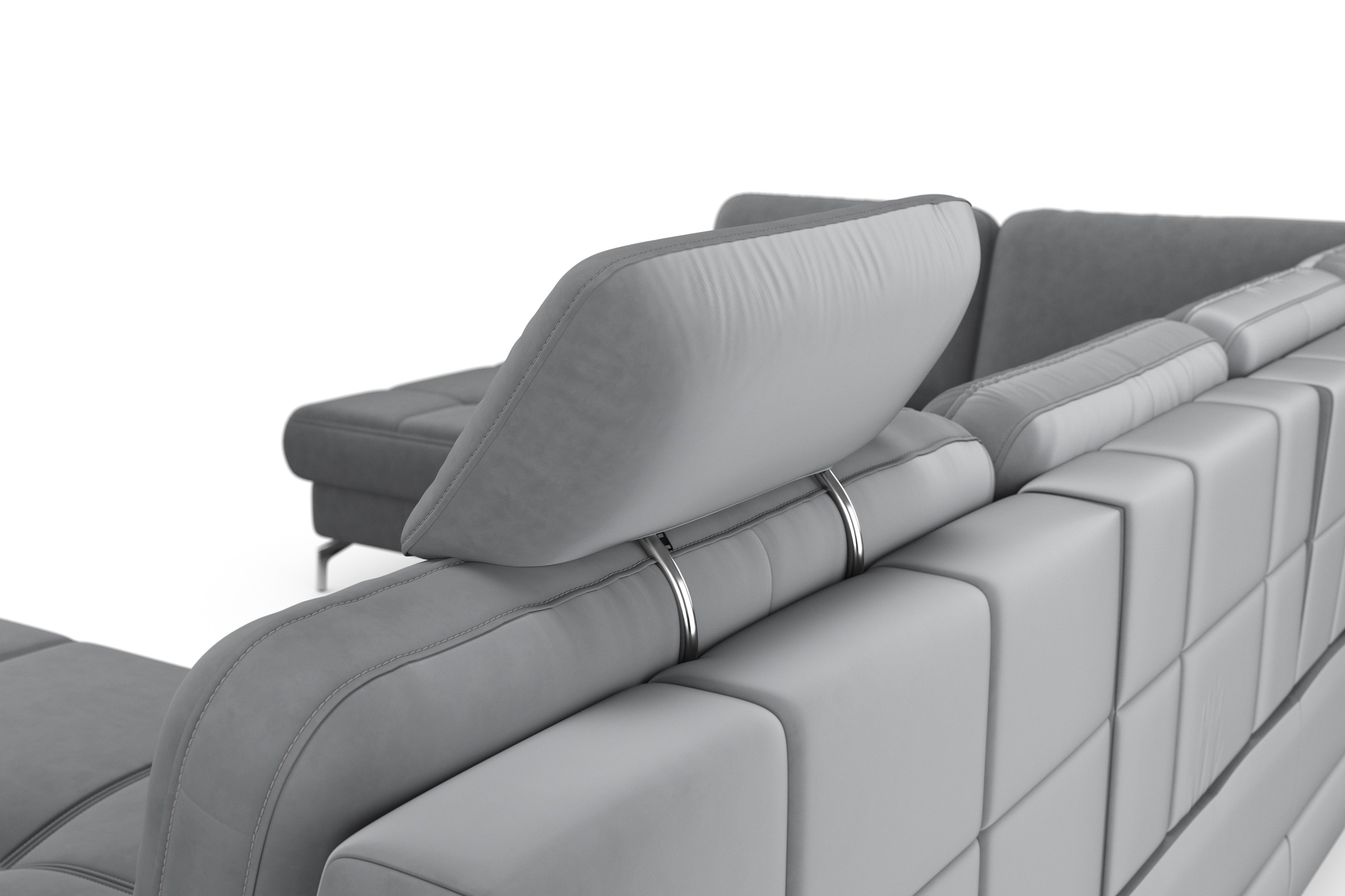 sit&more Wohnlandschaft »Bendigo U-Form«, inklusive Sitztiefenverstellung, Bodenfreiheit 12 cm, in 2 Fußfarben