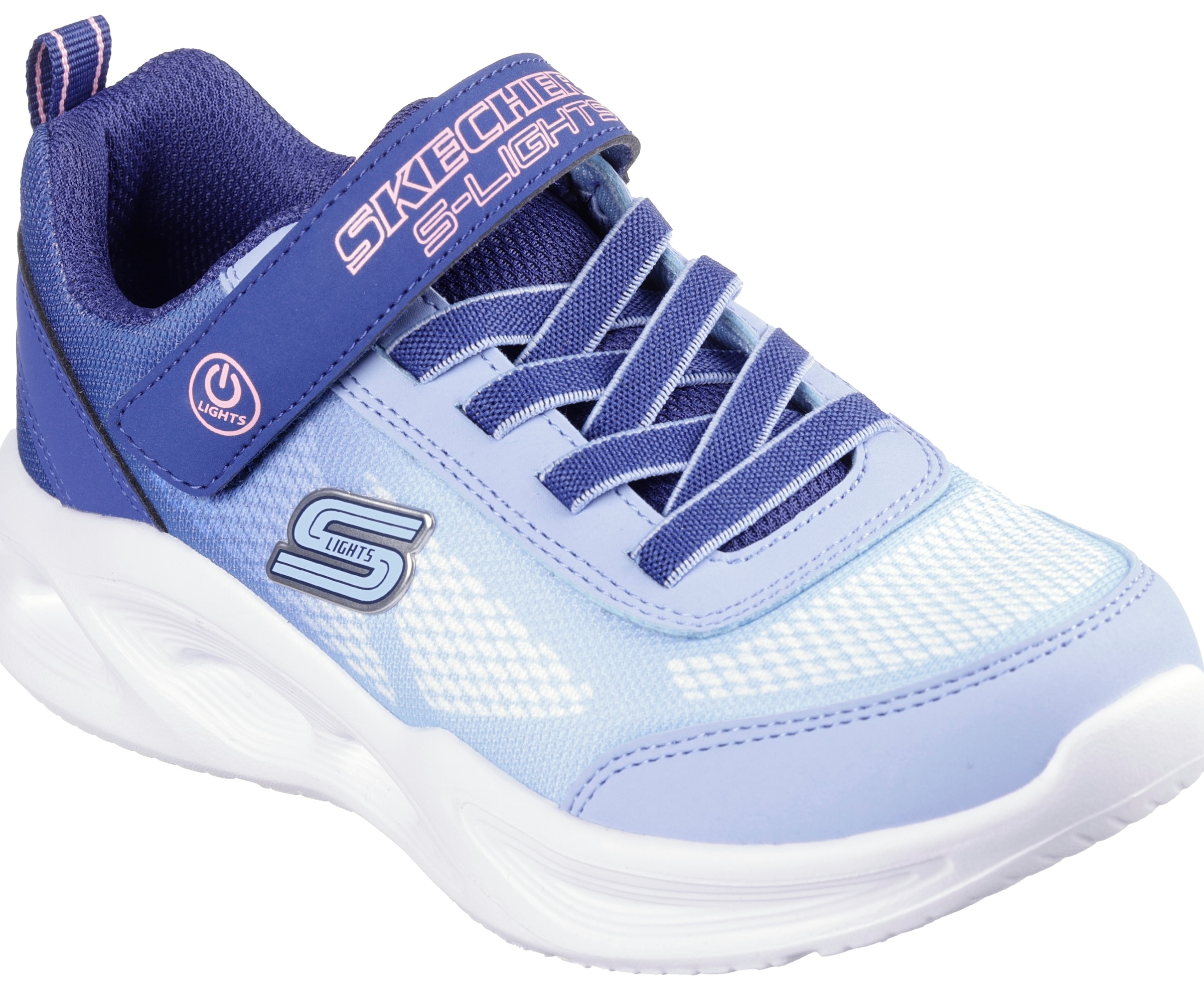 Skechers Sneaker »SKECHERS SOLA GLOW«, Blinkschuh, LED Schuh, Klettschuh mit blinkender Sohle