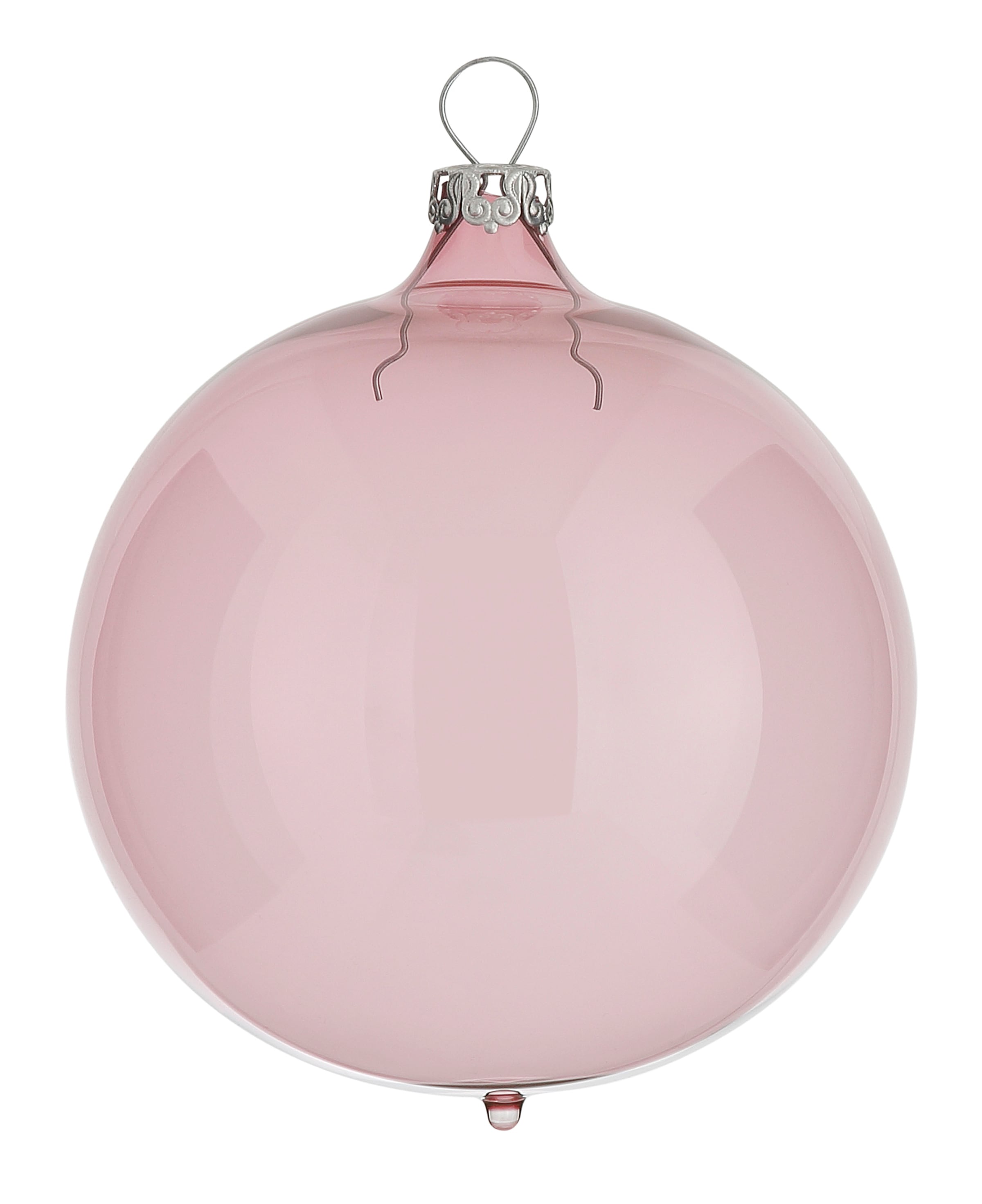Thüringer Glasdesign Weihnachtsbaumkugel »Transparent, 6 bestellen (Set, Weihnachtsdeko, Christbaumschmuck, Glas«, St.), Christbaumkugeln rosa