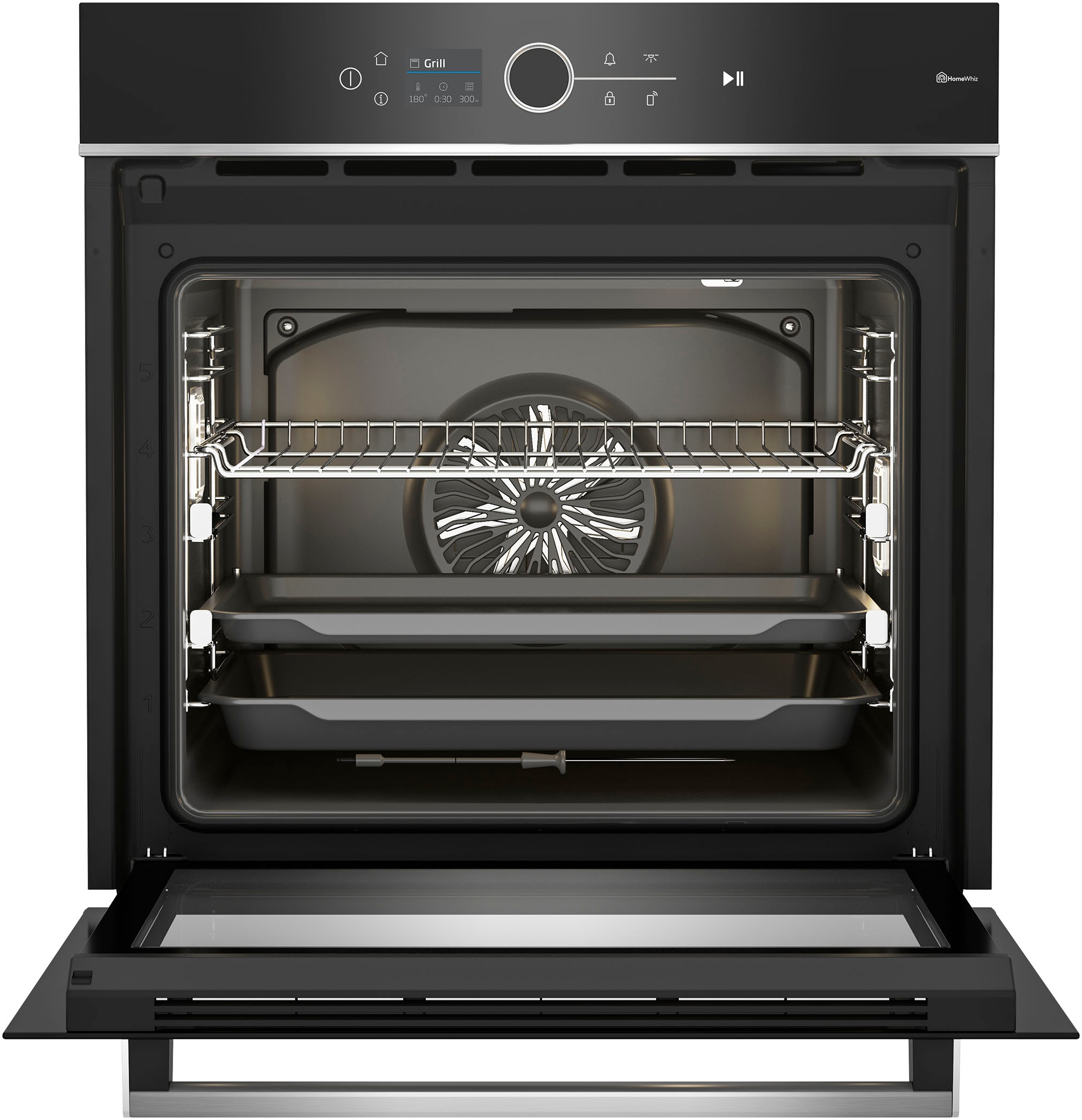 BEKO Pyrolyse Backofen  »BBIM13500XPSW«, mit 2-fach-Teleskopauszug, Pyrolyse-Selbstreinigung