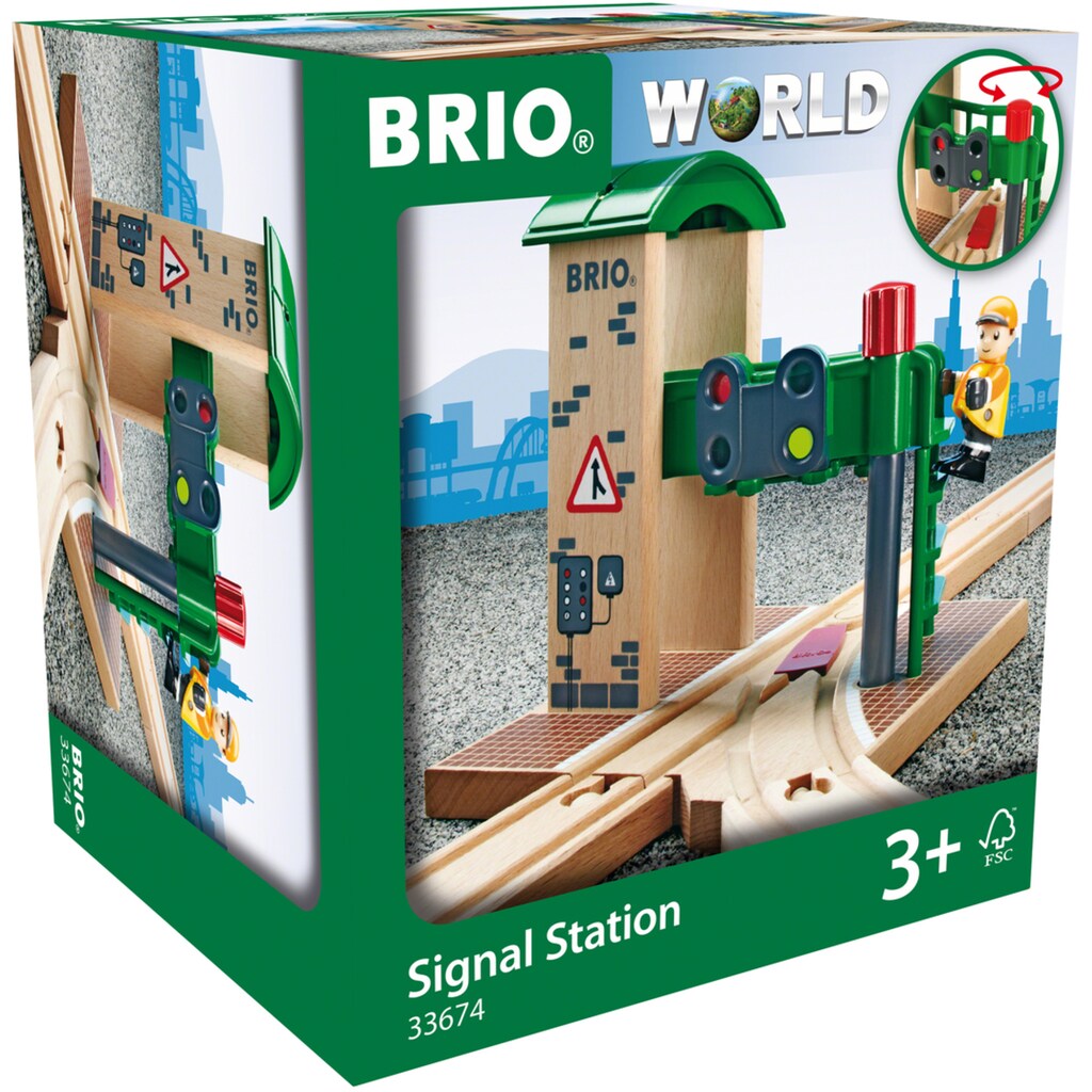 BRIO® Spielzeugeisenbahn-Gebäude »BRIO® WORLD, Signal Station«