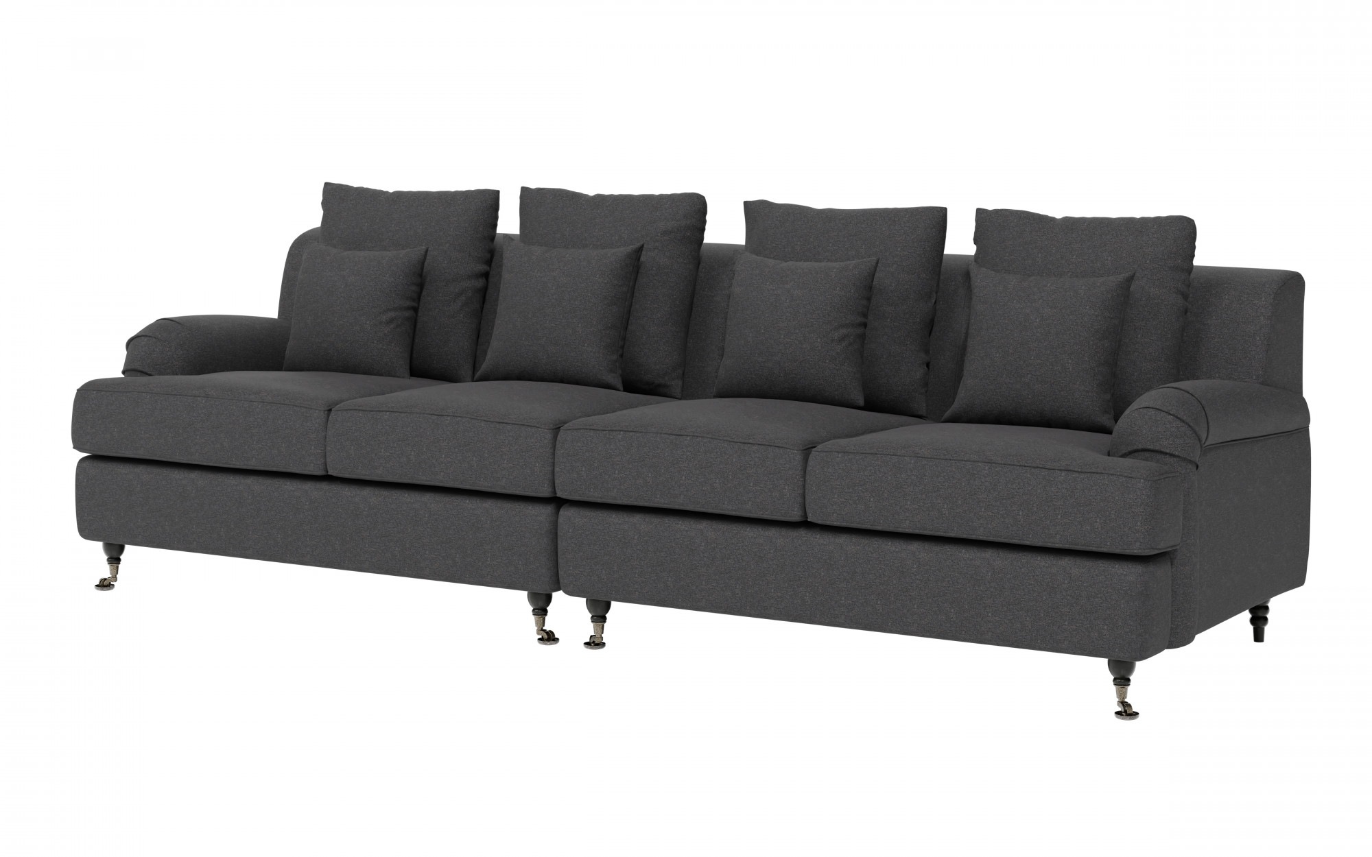 Guido Maria Kretschmer Home&Living Big-Sofa »NORIN«, zwei Fußarten: vorne - Rollen, hinten - Holzfüße