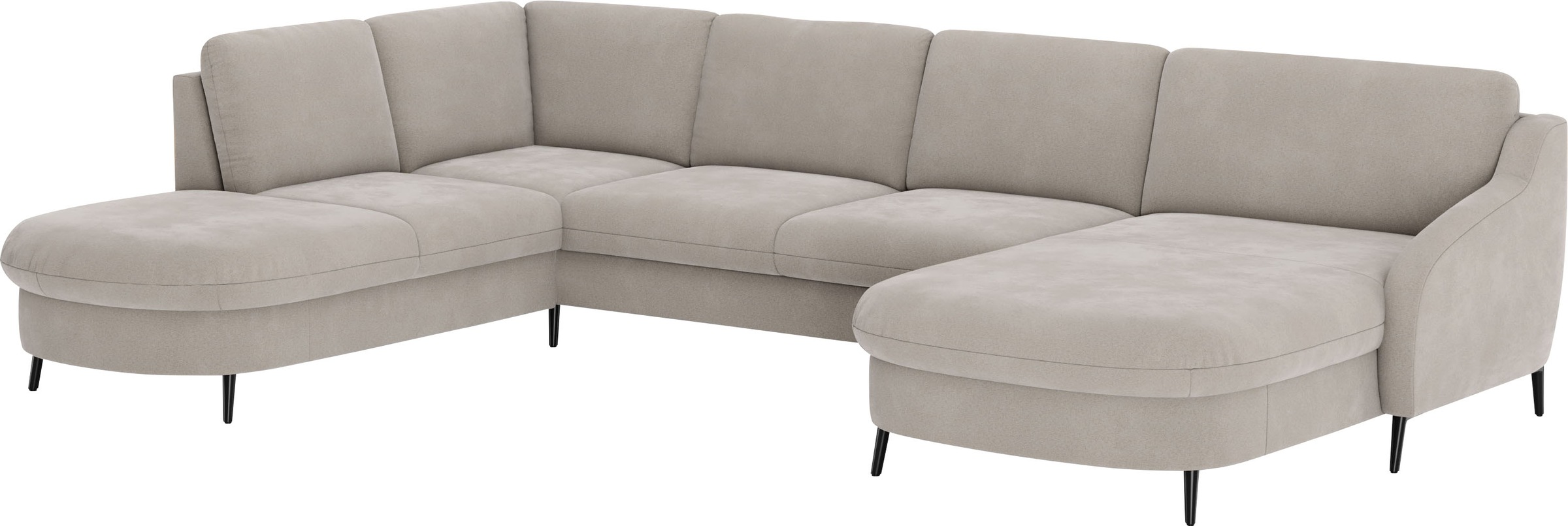 sit&more Wohnlandschaft »Soul U-Form«, wahlweise mit Bettfunktion und Bettkasten oder Schubkasten