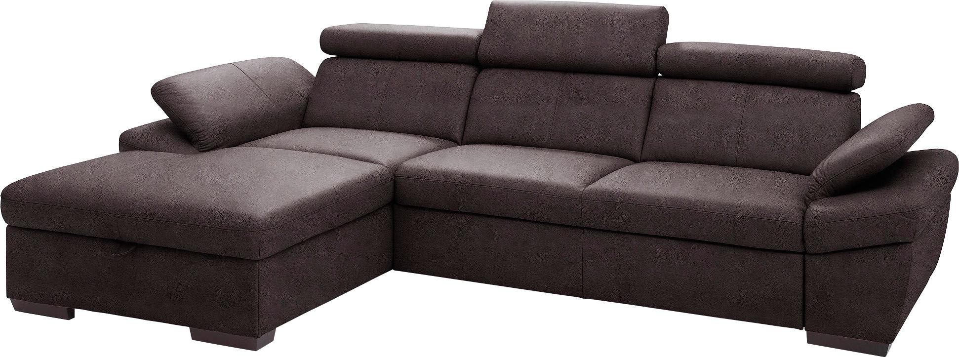 exxpo - sofa fashion Ecksofa »Salerno, Funktionssofa, Breite 280cm, hoher S günstig online kaufen