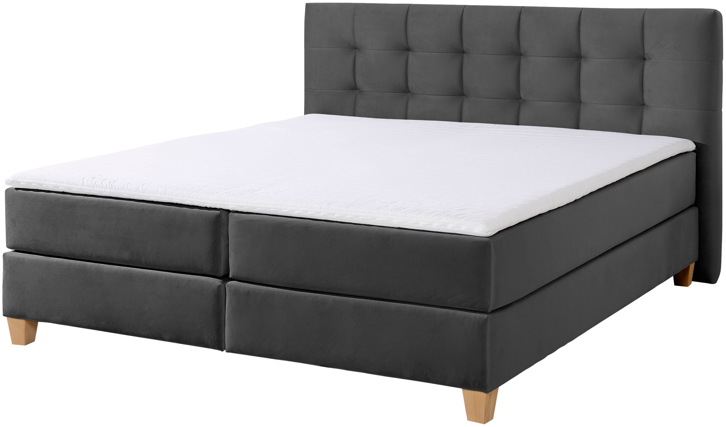 4. Bild von Home affaire Boxspringbett »Moulay«, inkl. Topper, in Überlänge 220 cm, 3 Härtegrade, auch in H4