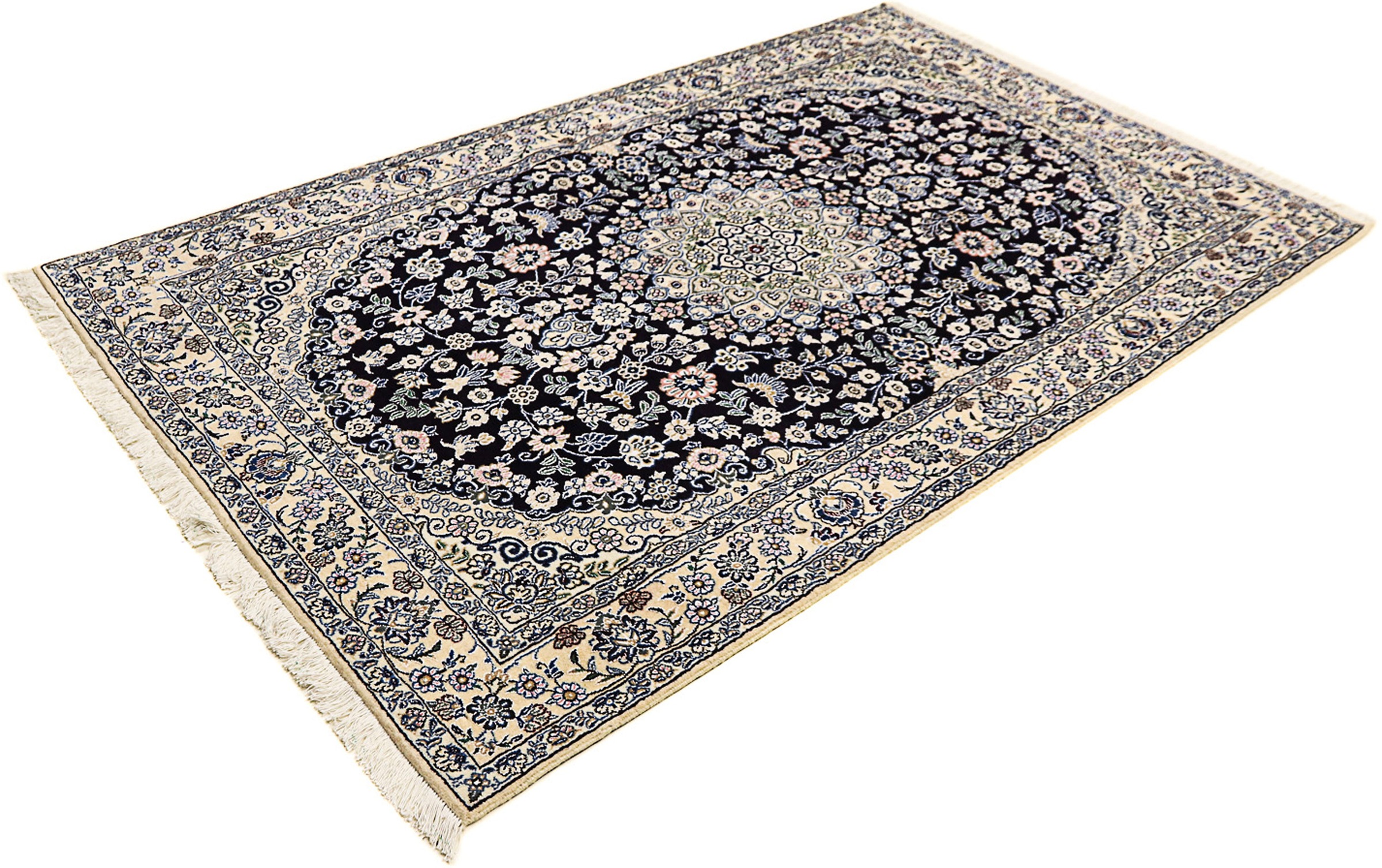 morgenland Orientteppich »Perser - Nain - Royal - 204 x 128 cm - dunkelblau günstig online kaufen