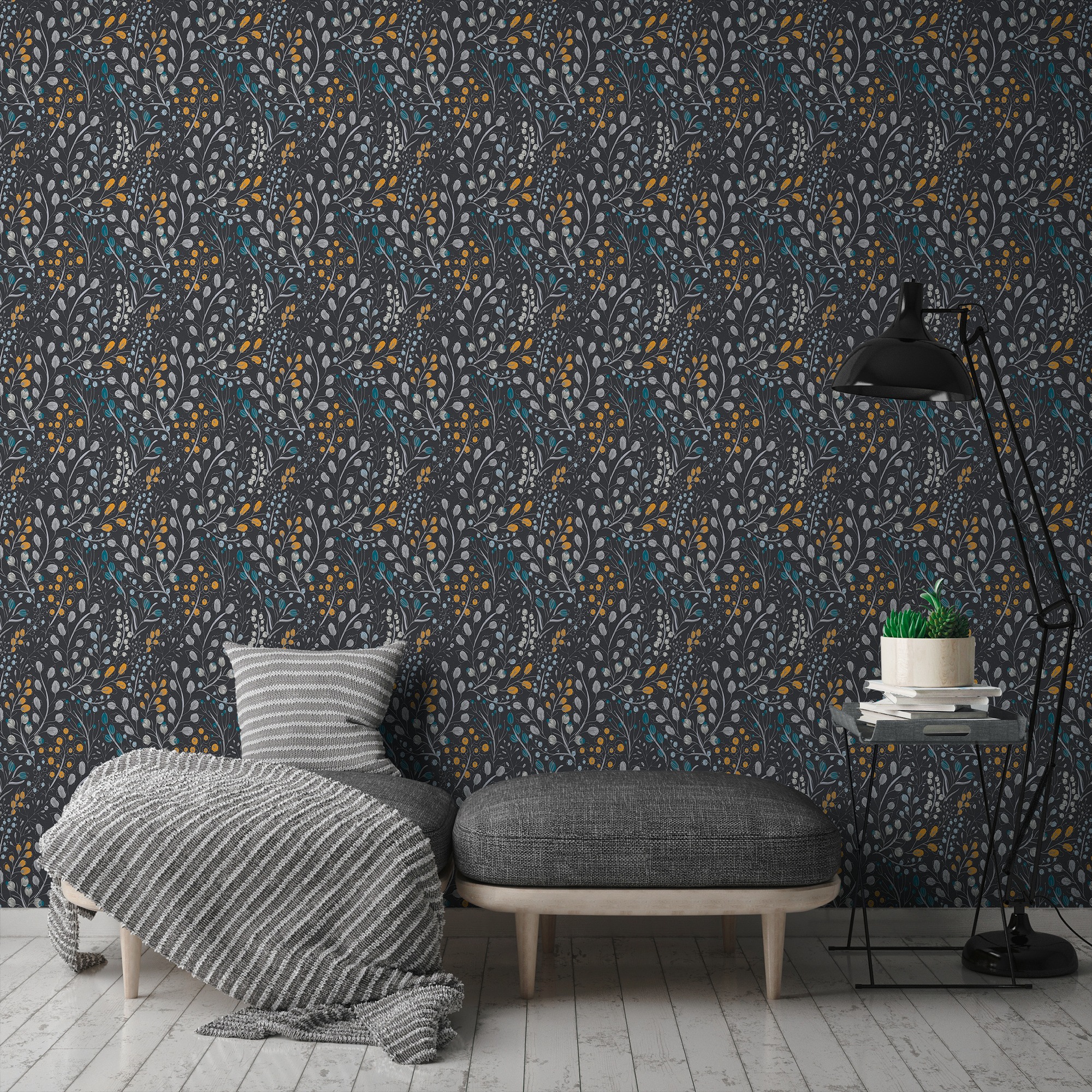 A.S. Création Vliestapete »Attractive 2 Tapete mit Blümchen«, matt-gemustert-neutral, Floral Blumentapete blümchen leicht strukturiert Design Kinderzimmer