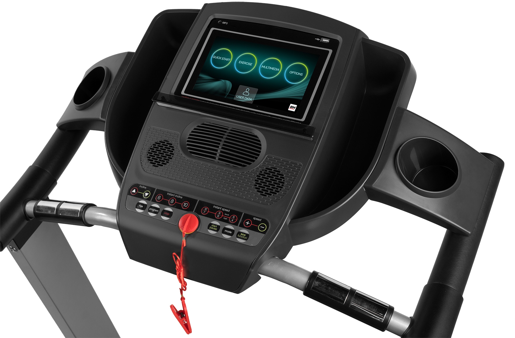 BH Fitness Laufband »Pioneer R7 TFT G6586TFT«, (mit WLAN/Touch & Fun-Technologie), bis max. 20 km/h, klappbar
