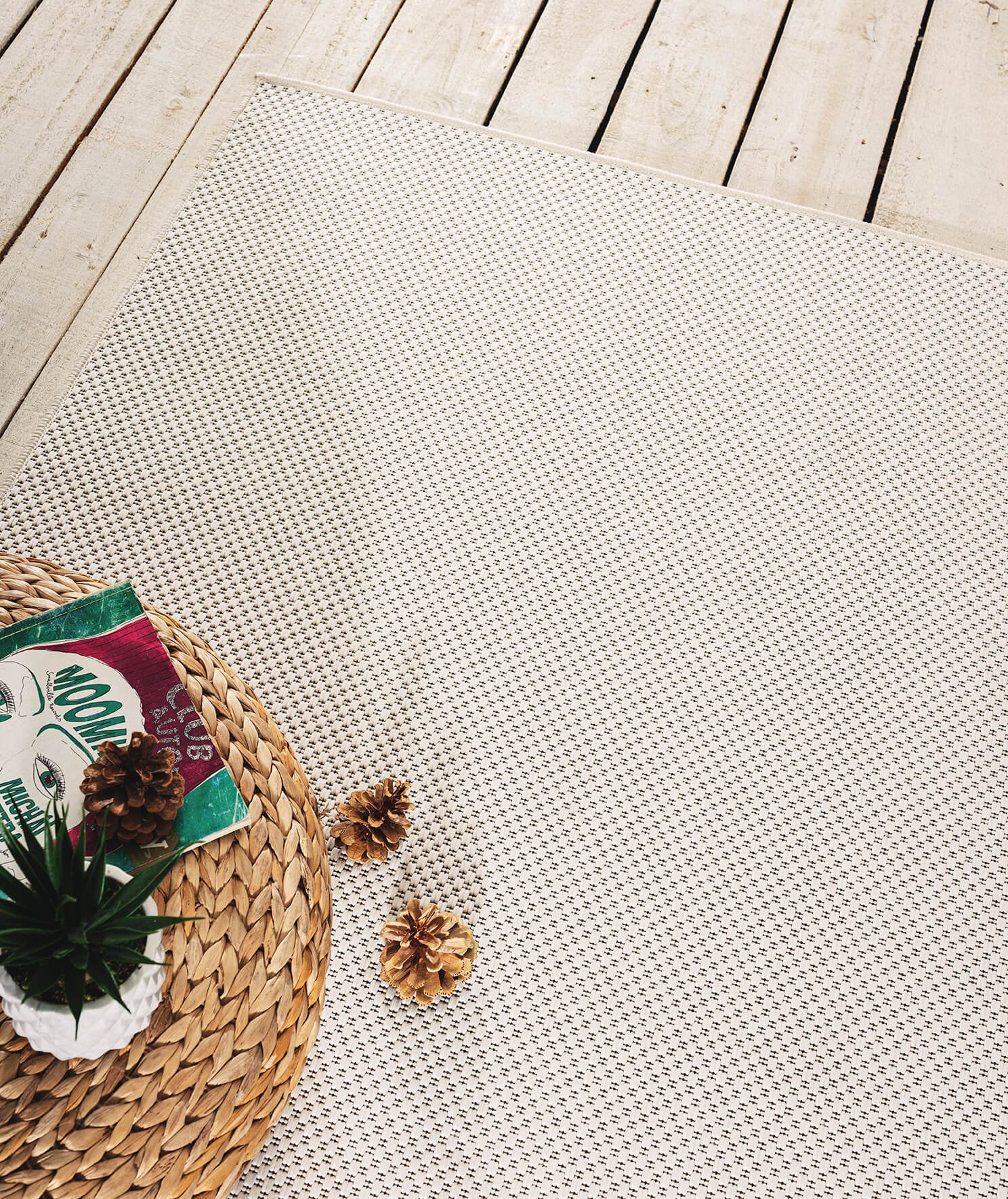 the carpet Teppich »Mistra round«, rund, 1 mm Höhe, moderner robuster In und Outdoor Teppich