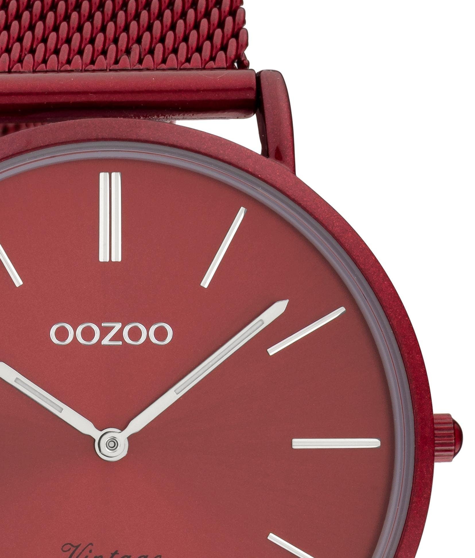 OOZOO Quarzuhr, Armbanduhr, Damenuhr, Herrenuhr, Edelstahlarmband