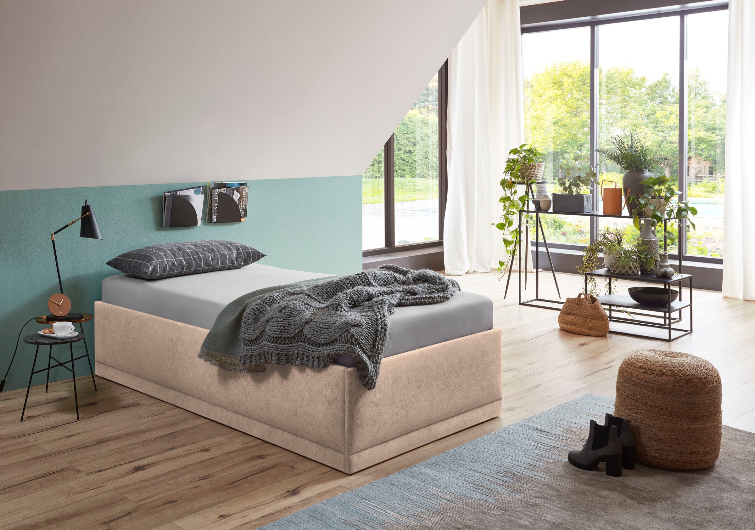 Westfalia Schlafkomfort Polsterbett "Texel" Standardhöhe mit Zierkissen, Be günstig online kaufen