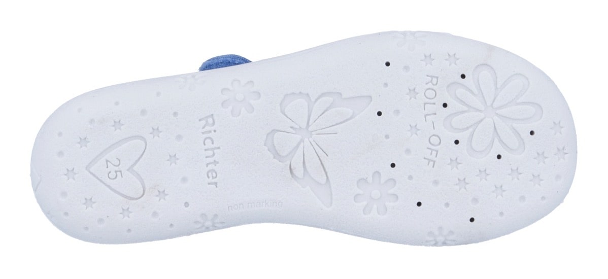 Richter Hausschuh »Mia«  Klettschuh, Kindergartenschuh, mit Label, Größenschablone zum Download