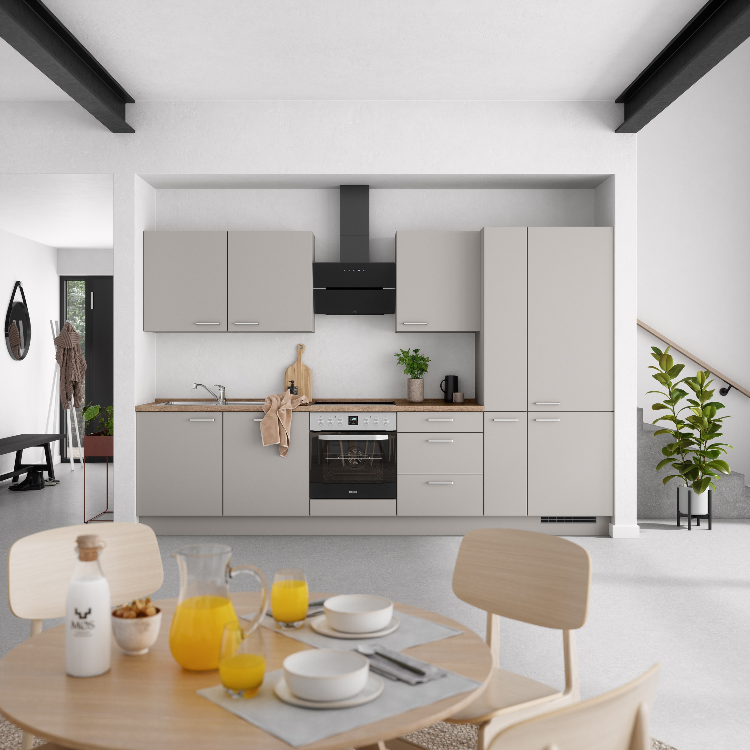 nobilia® Küchenzeile »"Touch II"« vormontiert, Ausrichtung wählbar, Breite günstig online kaufen