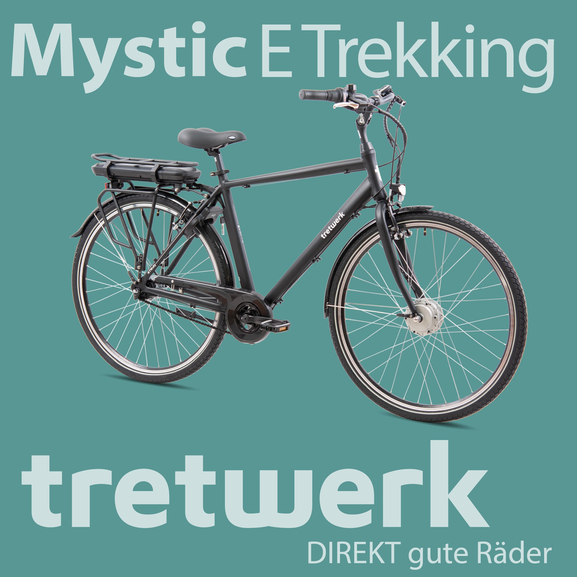 Tretwerk E-Bike »Mystic«, 7 Gang, Frontmotor 250 W, Pedelec, Elektrofahrrad für Damen u. Herren