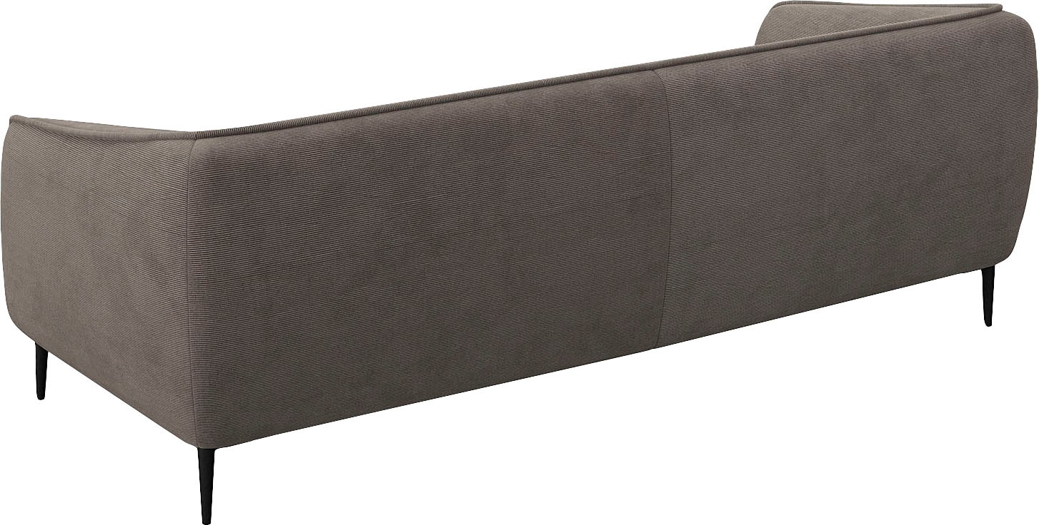 FLEXLUX 3-Sitzer »Belle Designsofa, Couch, bequem durch Kaltschaum im Sitz«, Skandinavisches Design, In hochwertiger Verarbeitung