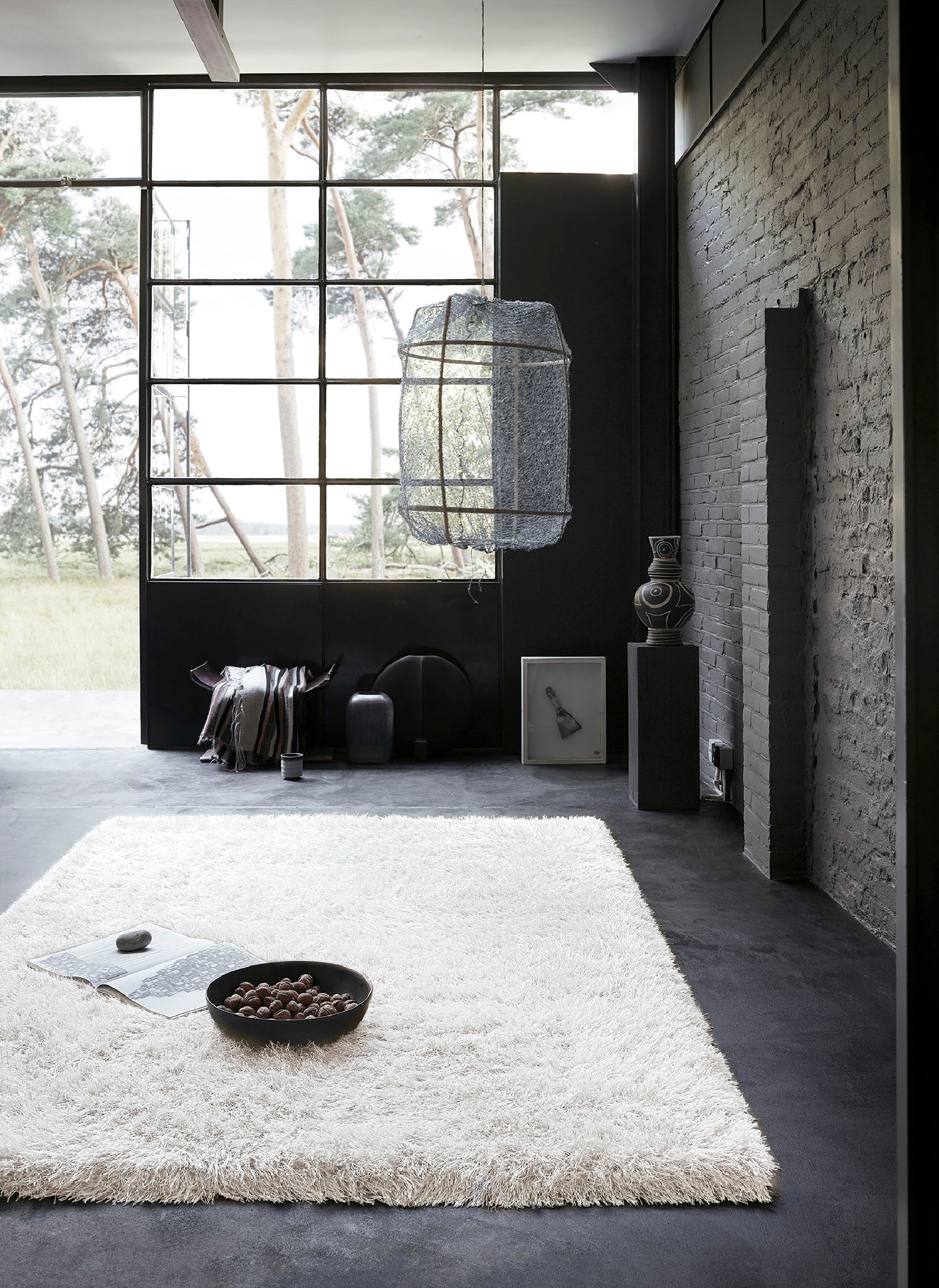 Wecon home Basics Hochflor-Teppich »Bella«, rund, 70 mm Höhe, besonders weich durch Microfaser, Wohnzimmer