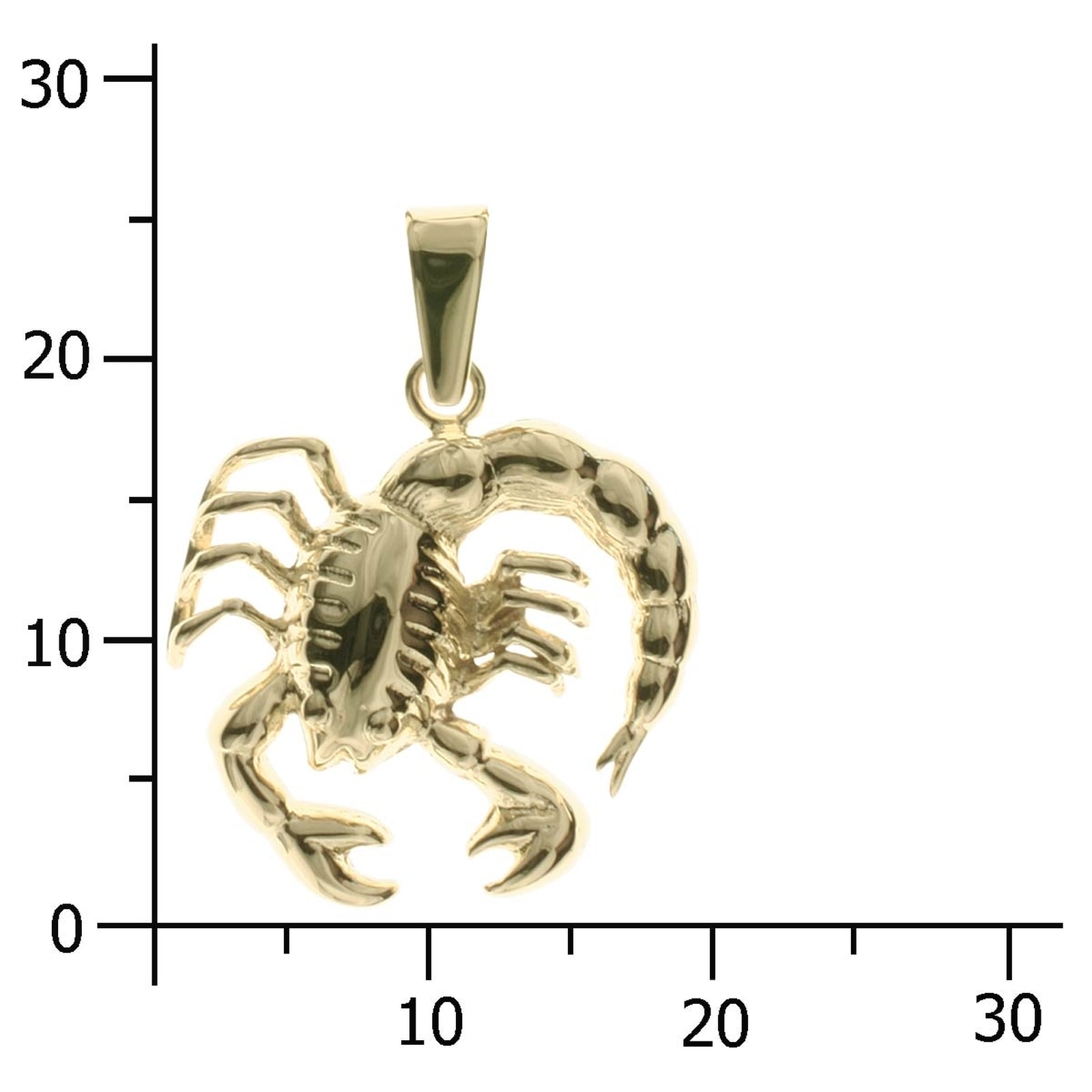 OSTSEE-SCHMUCK Kettenanhänger »Ostsee-Schmuck Anhänger Tierkreiszeichen Skorpion«, (1 tlg.)
