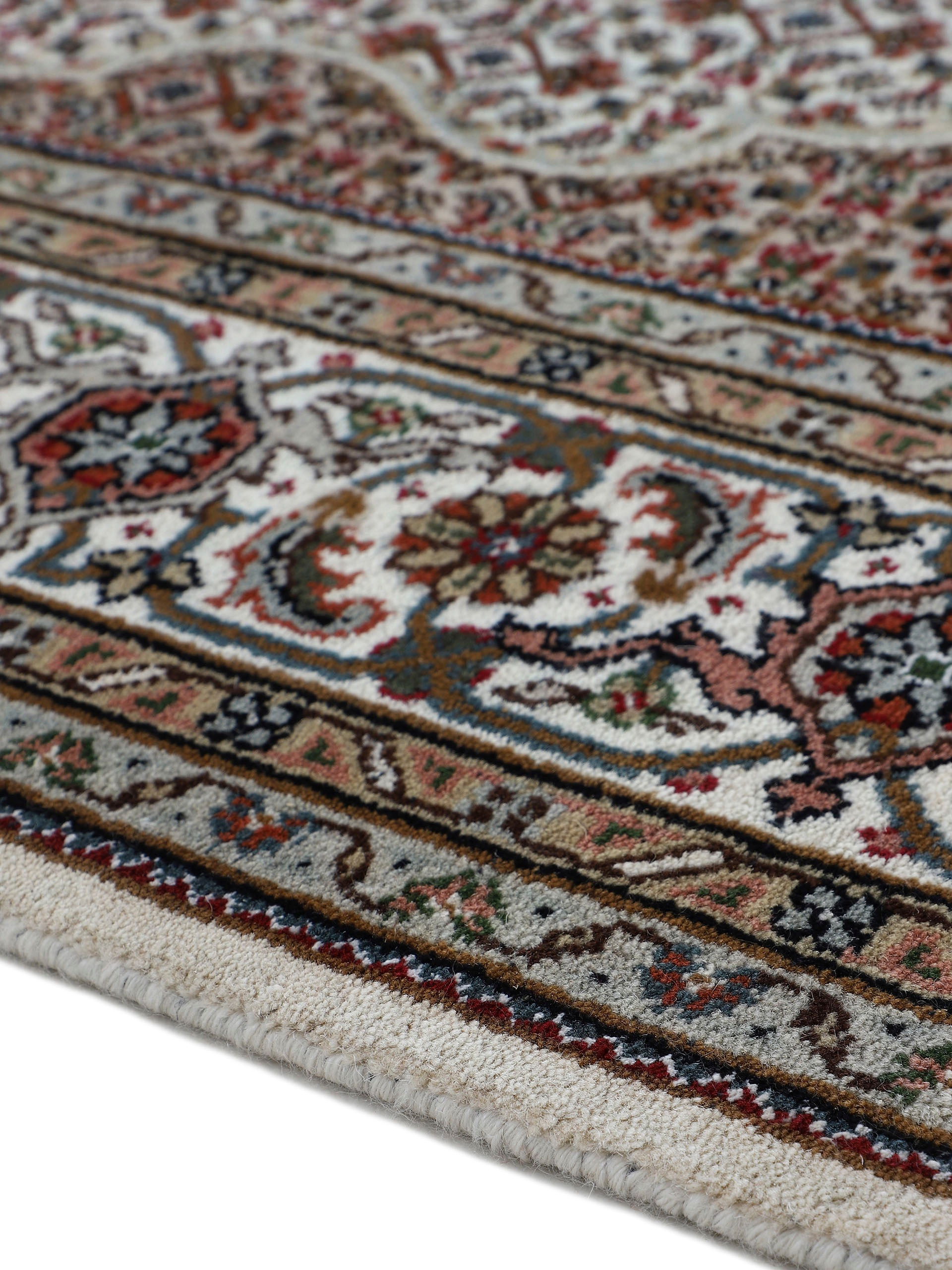 Woven Arts Orientteppich »Tabriz Mahi,  auch als Läufer«, rechteckig, 15 mm Höhe, handgeknüpft, Wohnzimmer, reine Wolle