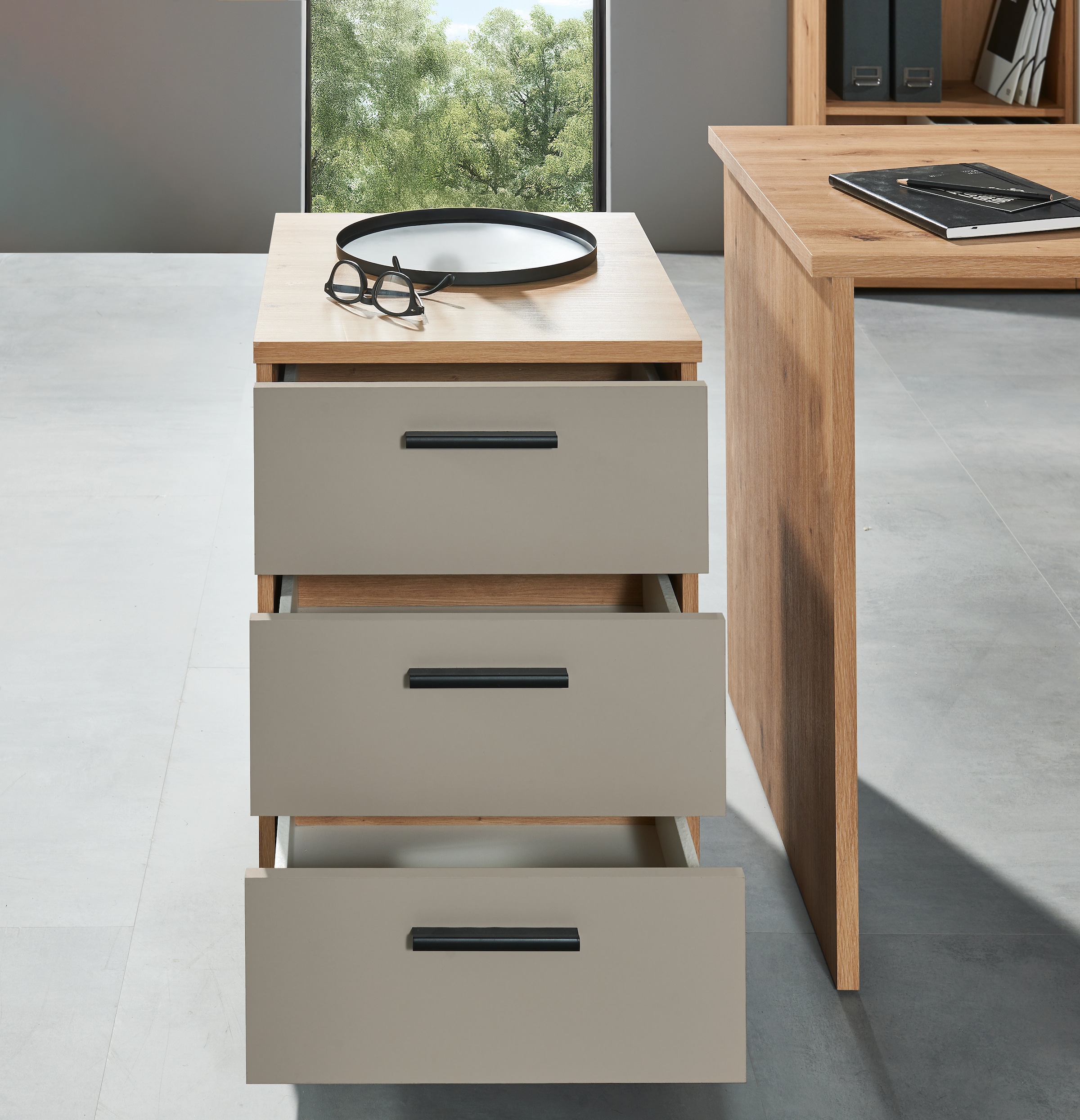 BEGA OFFICE Rollcontainer »Kanada, BxHxT 45x59x55 cm« 1 Stk. tlg. Breite 45cm, Schubkästen mit Softclose