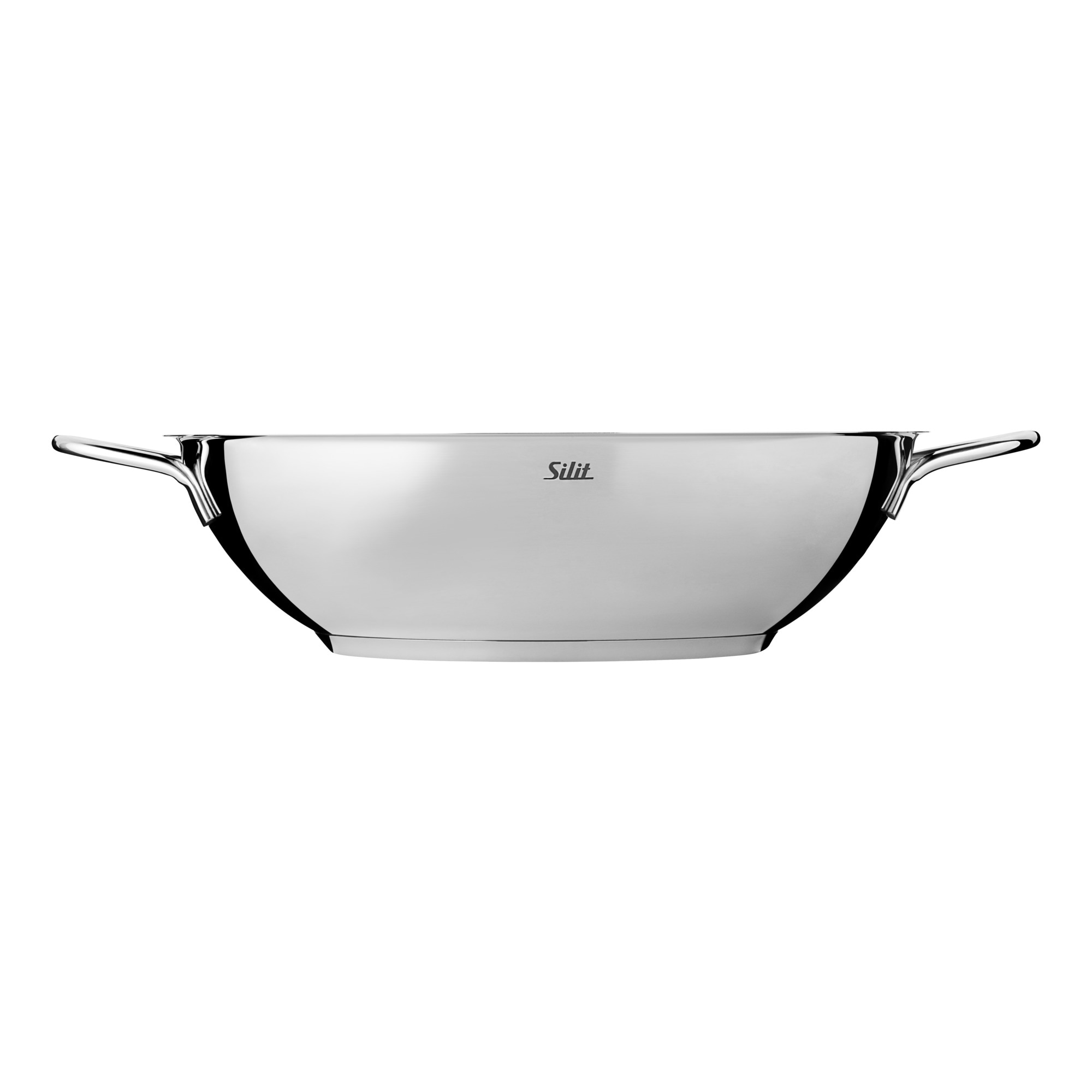 Silit Wok »Wokpfanne Induktion«, Cromargan® Edelstahl Rostfrei 18/10, (1 tlg.), ideal für energiesparendes Kochen, für alle Herdarten geeignet