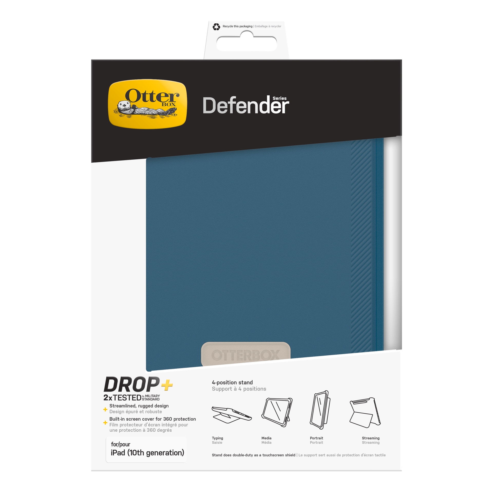 Otterbox Tablet-Hülle »Defender Series für Apple iPad (A16/10th gen)« iPad 10.9" (10. Gen.) | iPad 11" (2025) Backcover, Schutzhülle, Tablethülle, Case, Schutzcase, stoßfest